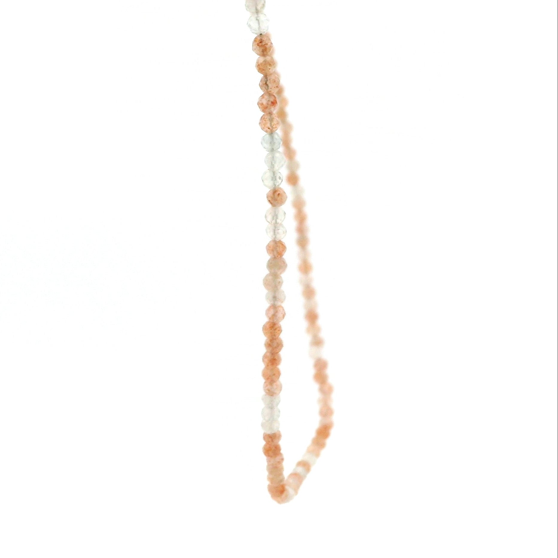 Arusha Sunstone Micro Faceted Choker/Layering Necklace for Confidence, Leadership Abilities & Strength