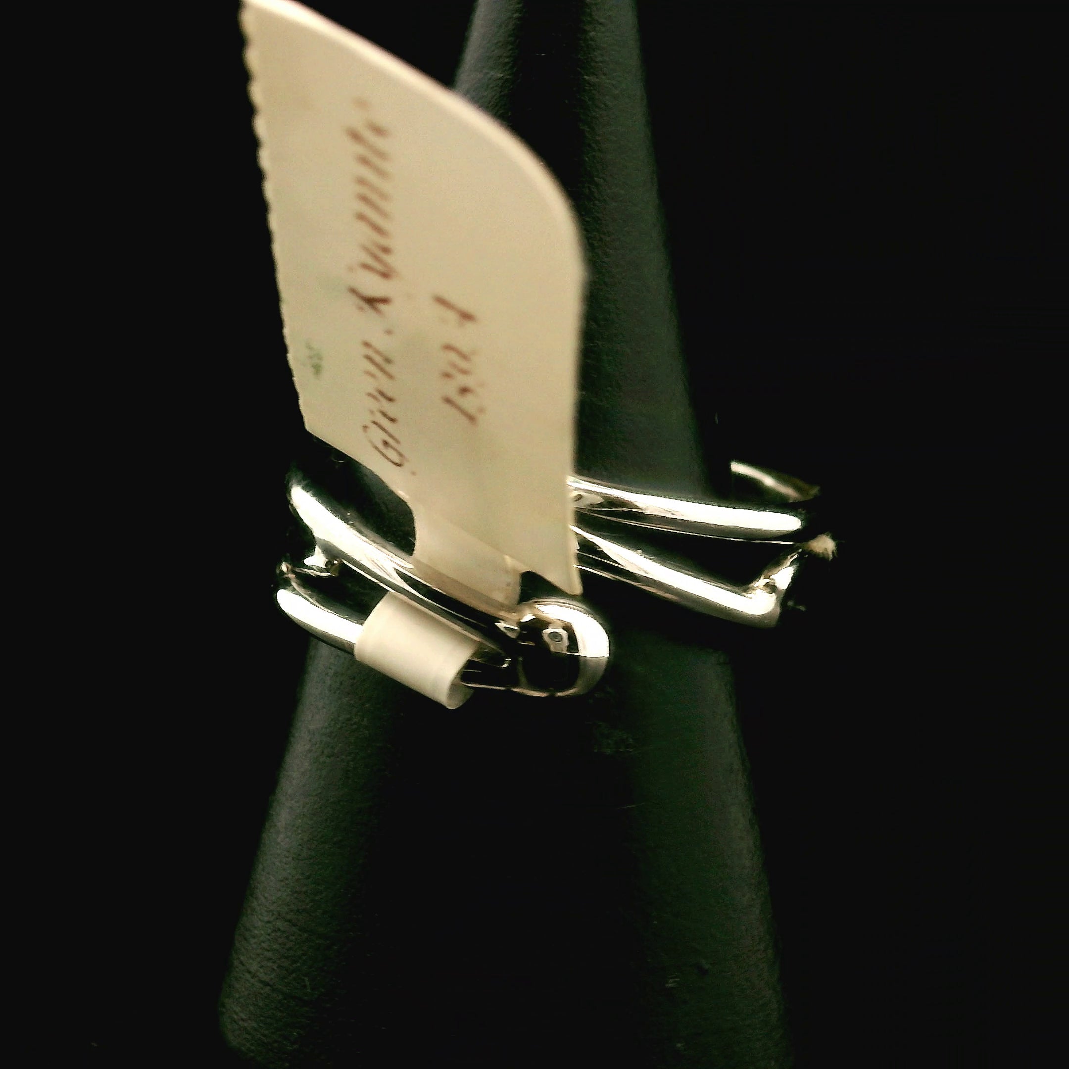 Green Kyanite Cuff Ring .925 Silver for Alignment, Balance and Meditation