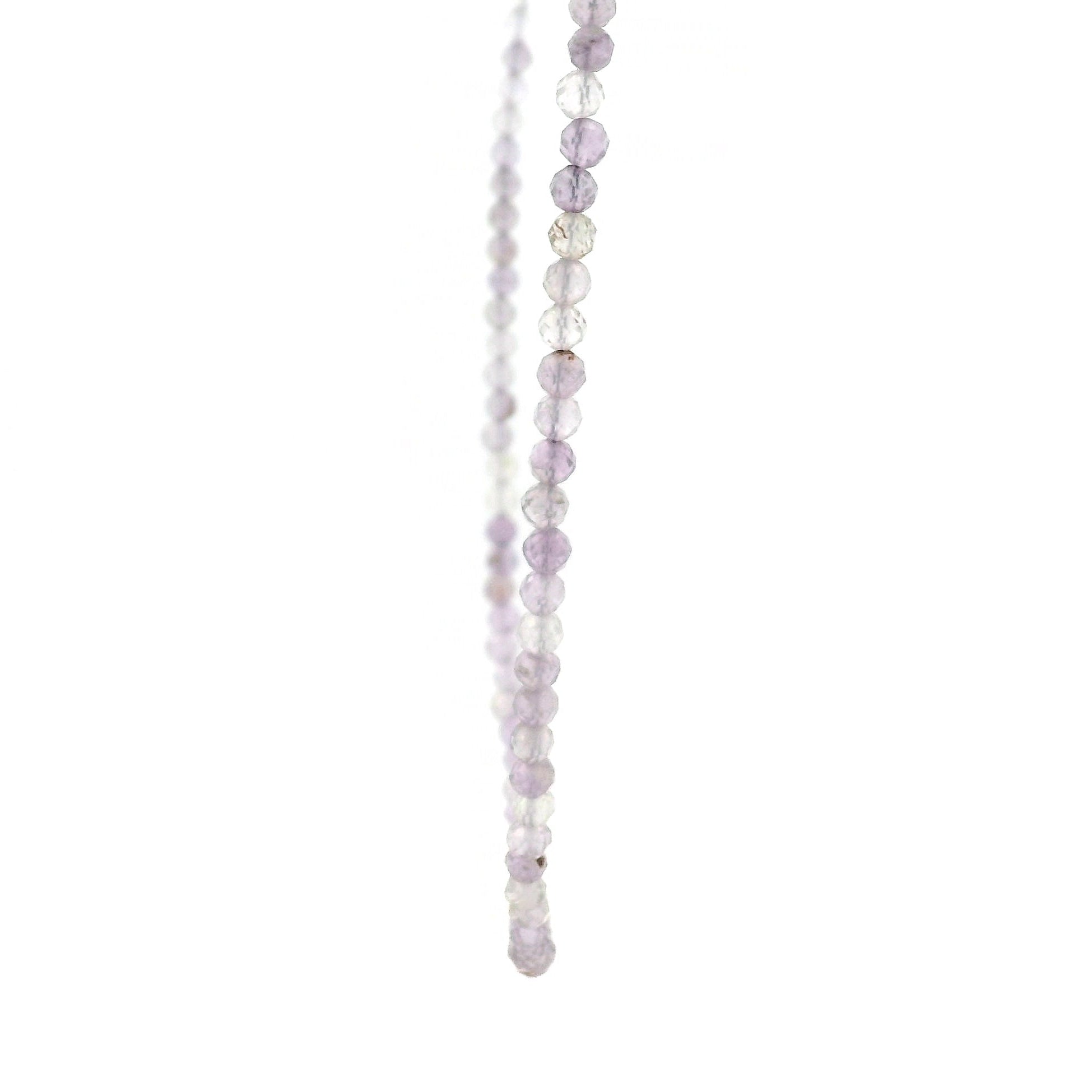 Garden Lodolite Micro Faceted Choker/Layering Necklace 925 Silver for Focus and Manifest Desires
