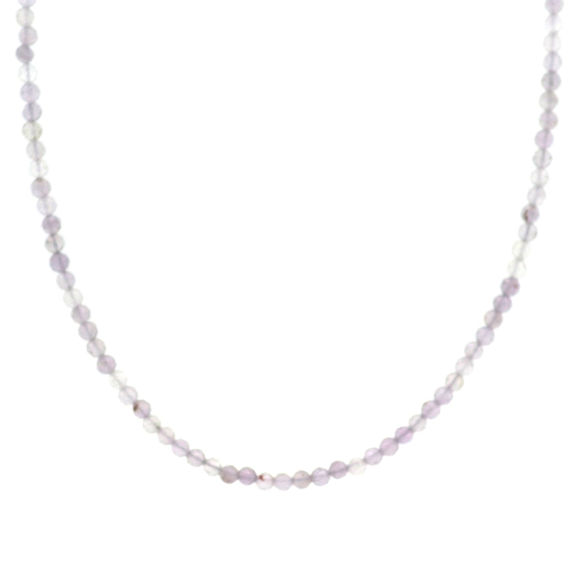 Garden Lodolite Micro Faceted Choker/Layering Necklace 925 Silver for Focus and Manifest Desires
