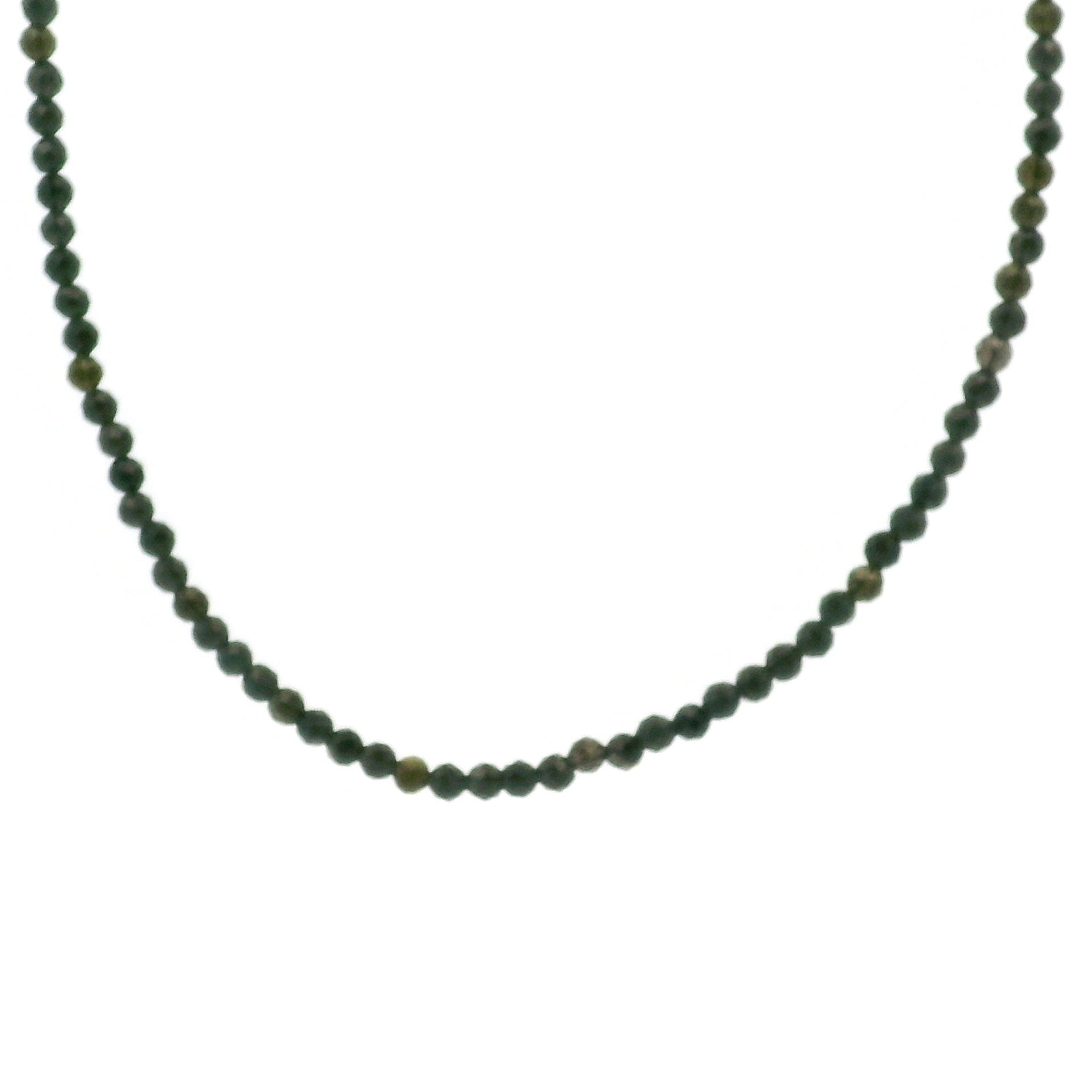 Golden Obsidian Micro Faceted Choker/Layering Necklace 925 Silver for Protection and Strength