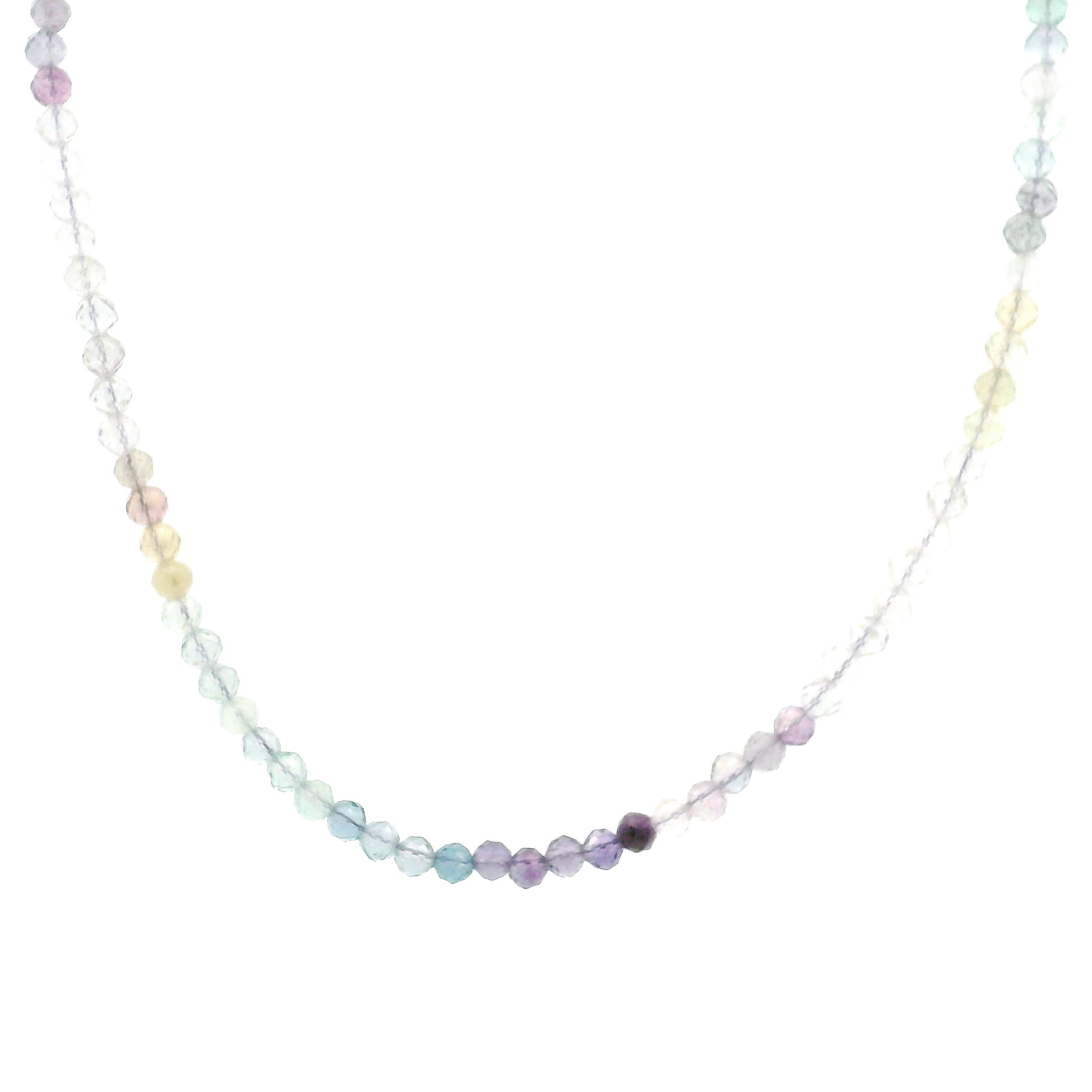 Rainbow Fluorite Necklace for Clearing Energy Fields