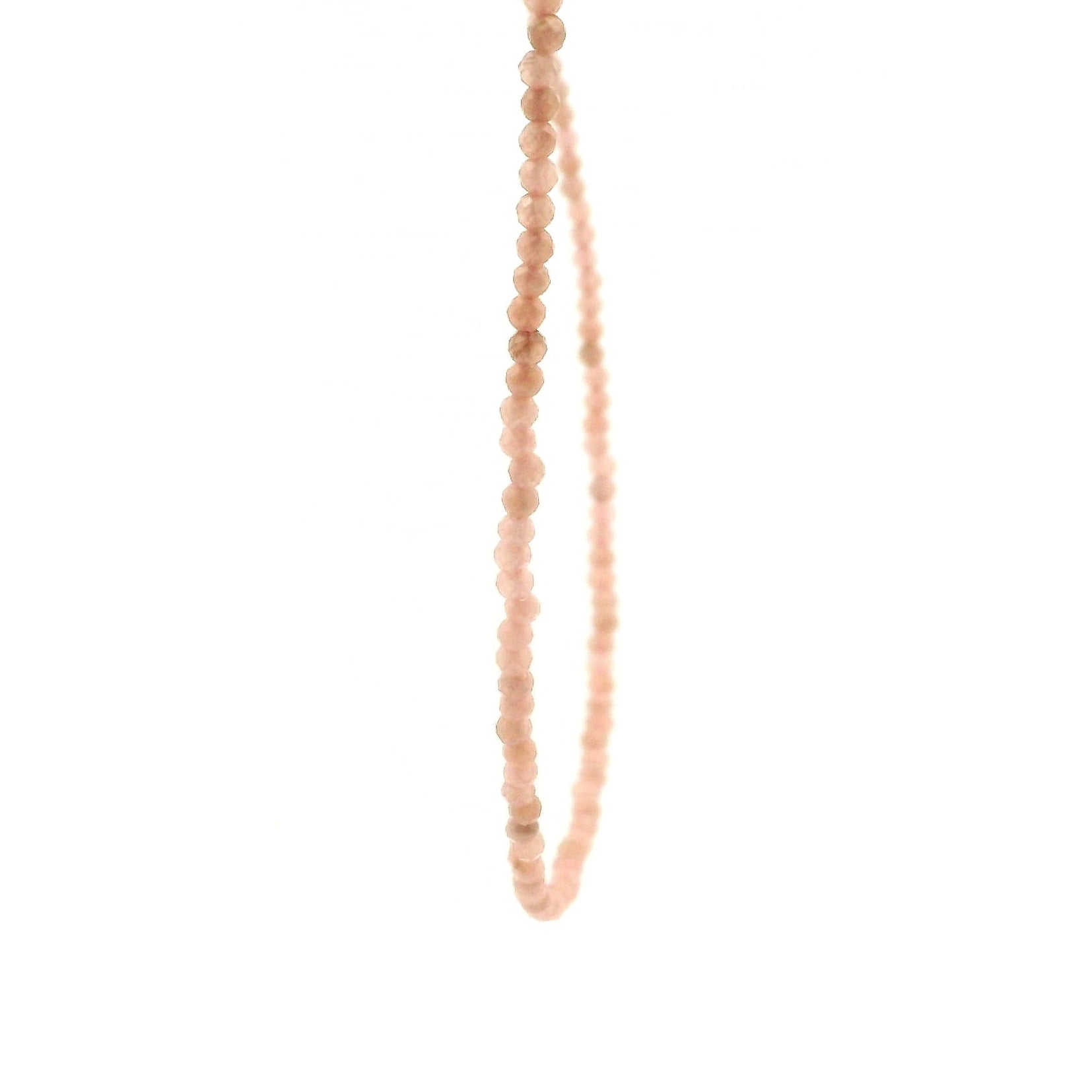 Rhodochrosite Micro Faceted Choker/Layering Necklace 925 Silver for Self-Love and Heart Healing