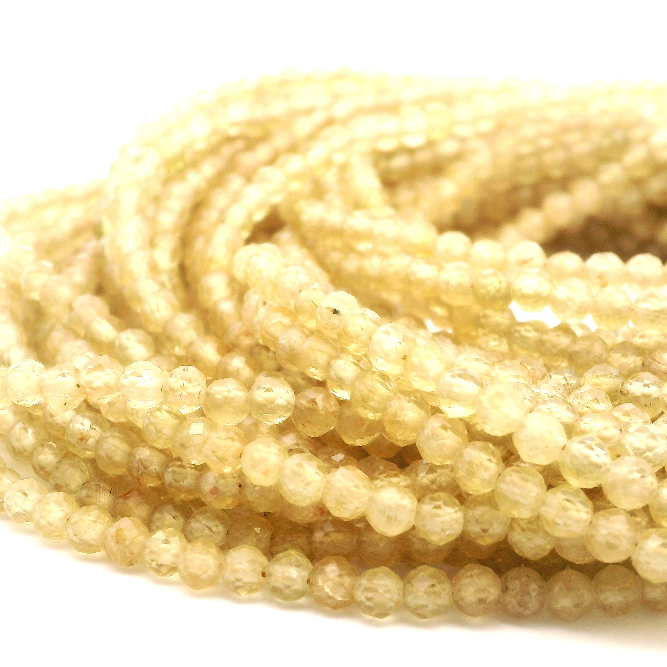 Golden Yellow Apatite Micro Faceted Choker/Layering Necklace 925 Silver for Courage & Mental Clarity