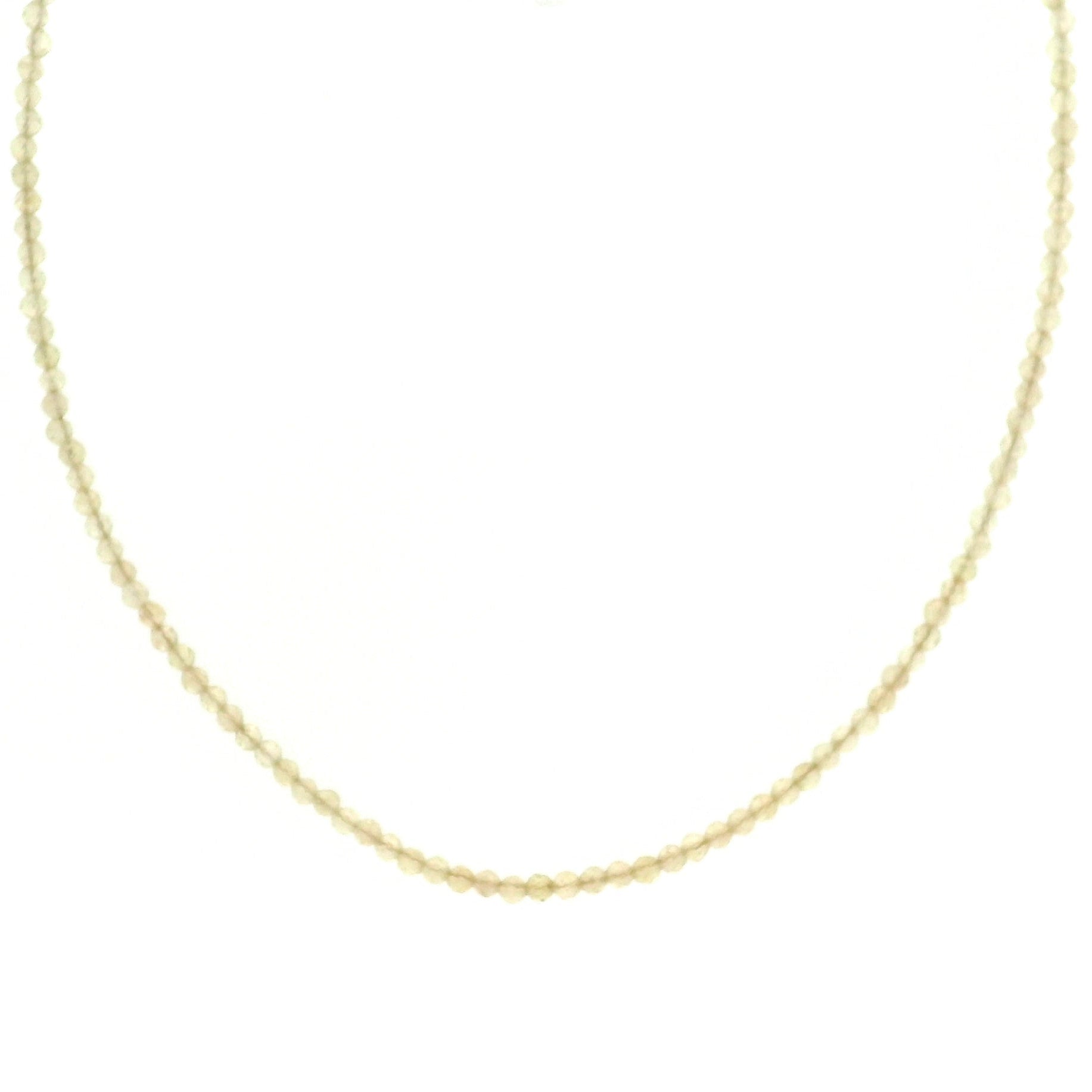 Golden Yellow Apatite Micro Faceted Choker/Layering Necklace 925 Silver for Courage & Mental Clarity