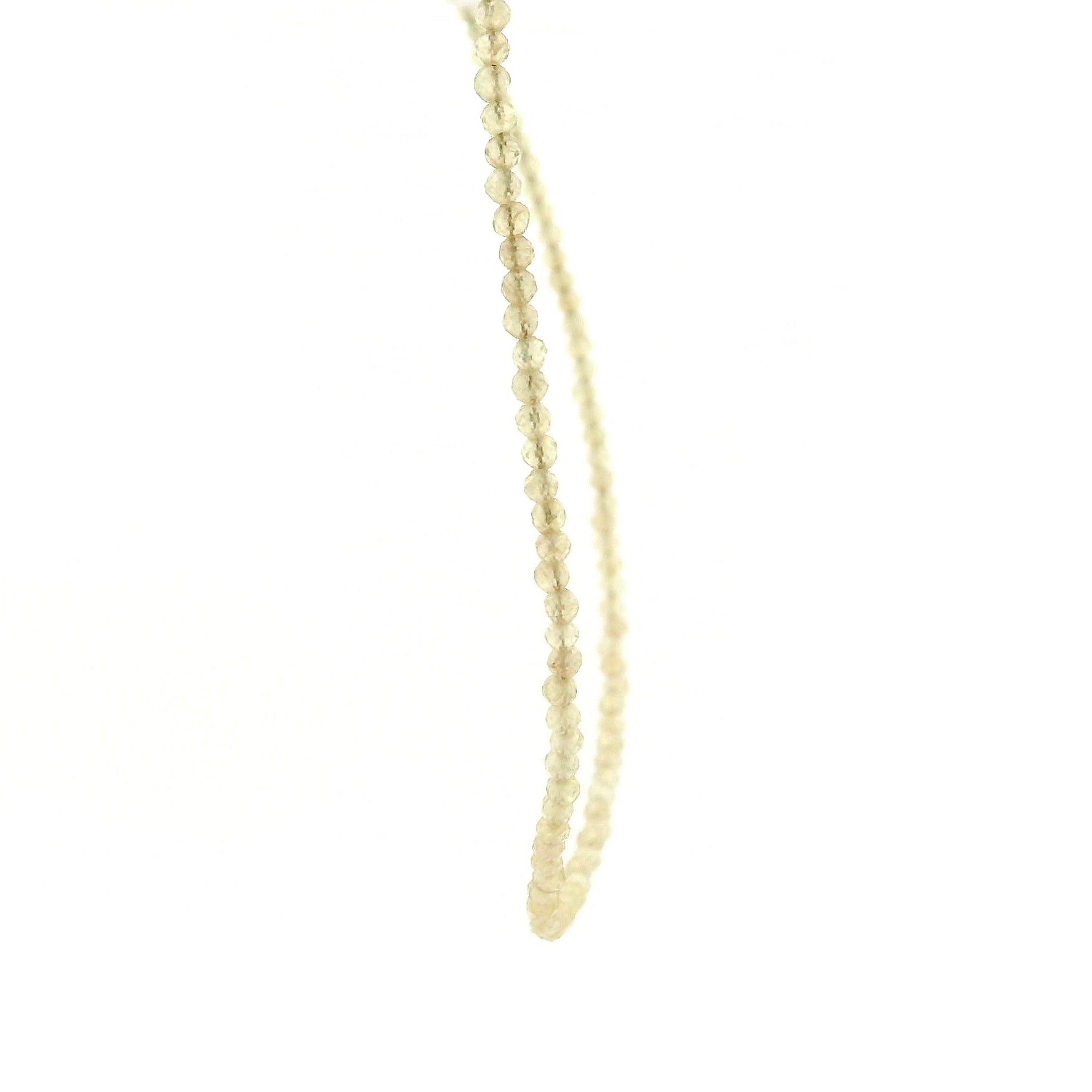 Golden Yellow Apatite Micro Faceted Choker/Layering Necklace 925 Silver for Courage & Mental Clarity