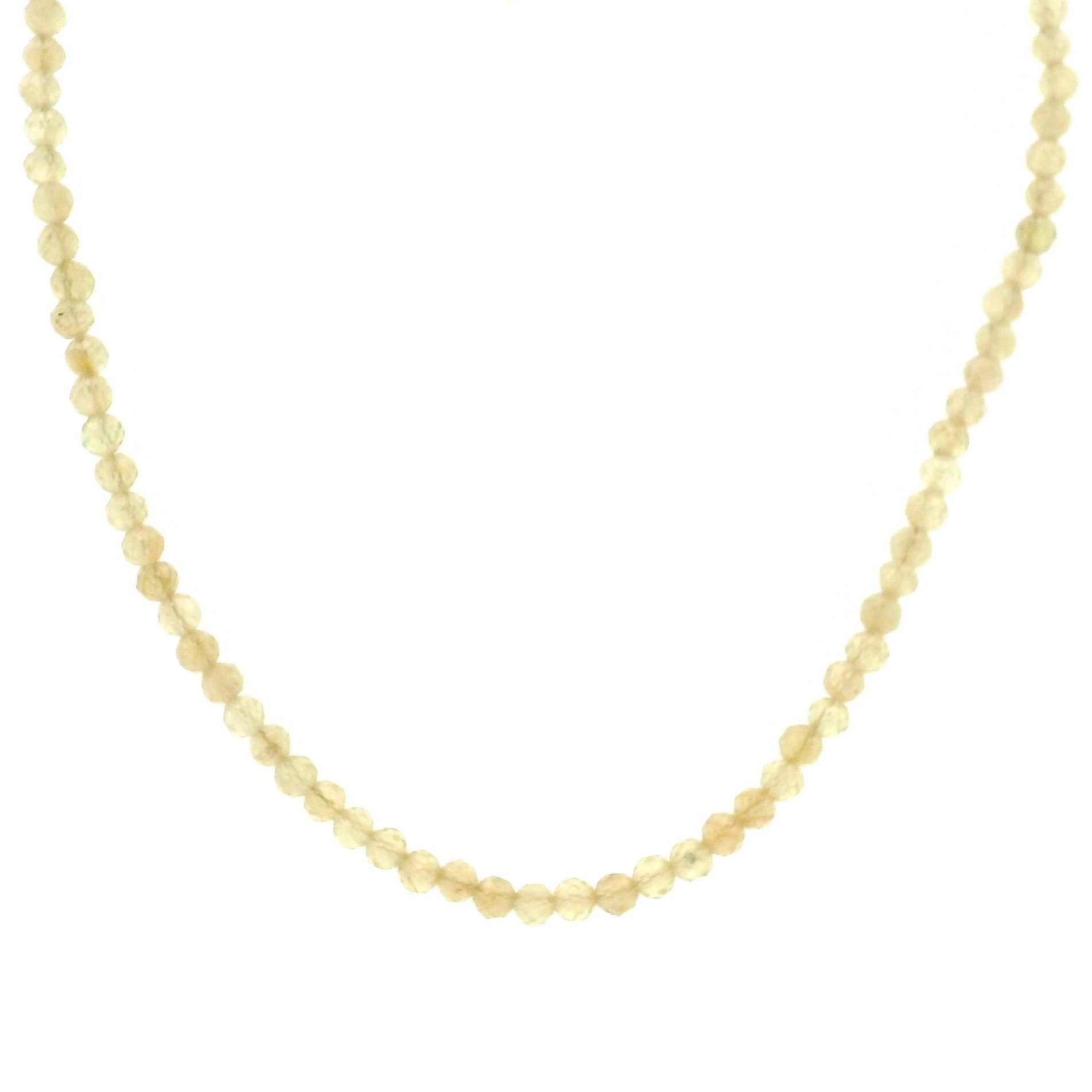 Golden Yellow Apatite Micro Faceted Choker/Layering Necklace 925 Silver for Courage & Mental Clarity