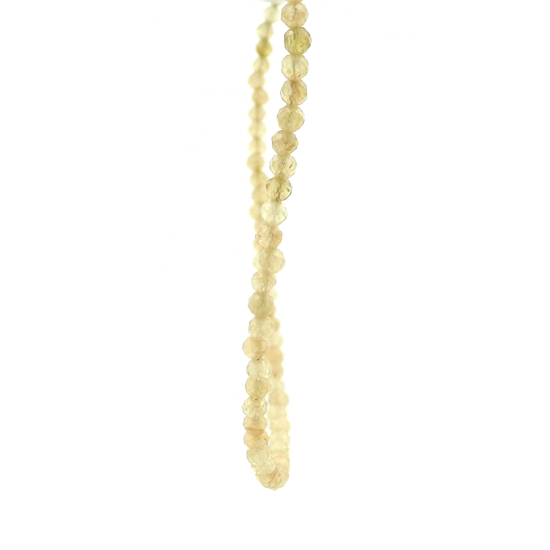 Golden Yellow Apatite Micro Faceted Choker/Layering Necklace 925 Silver for Courage & Mental Clarity