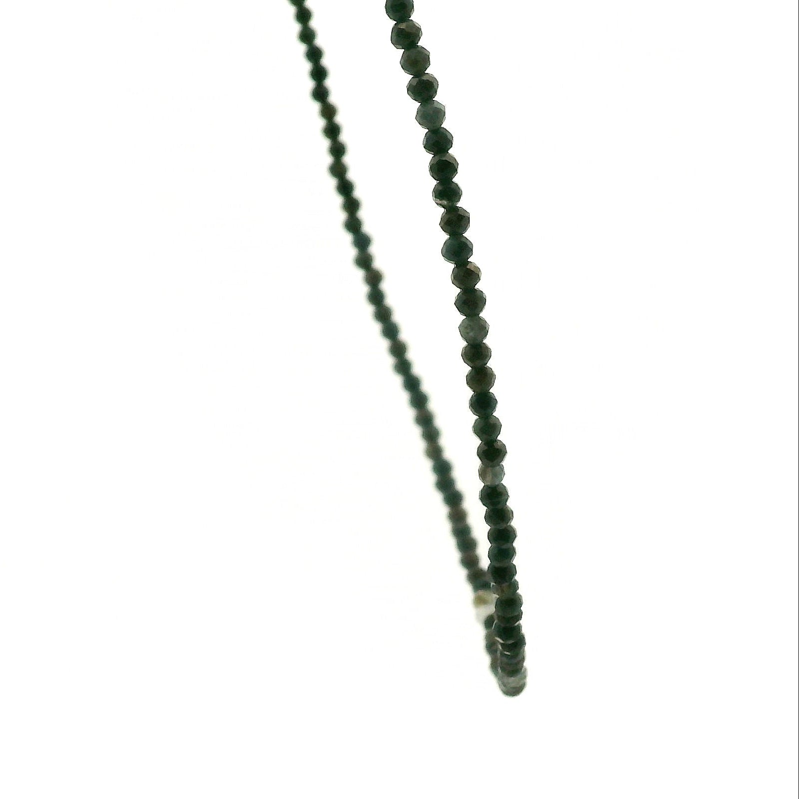 Blue Tiger Eye Micro Faceted Choker/Layering Necklace 925 Silver for Strength and Trusting Your Journey