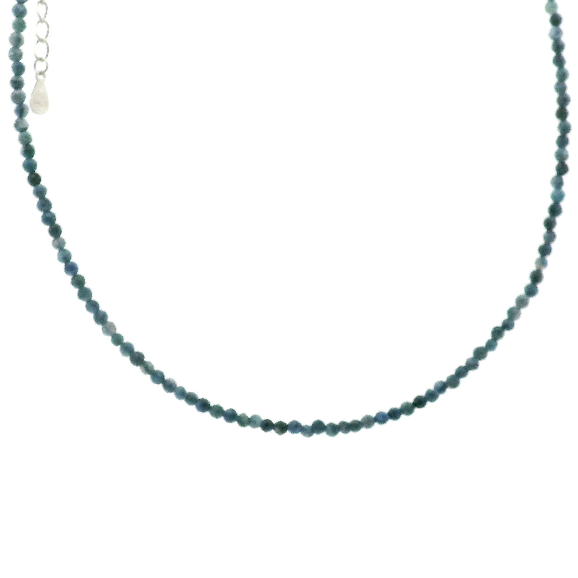 Pietersite (High Quality) Micro Faceted Choker/Layering Necklace 925 Silver for Clear Thoughts & Enlightenment