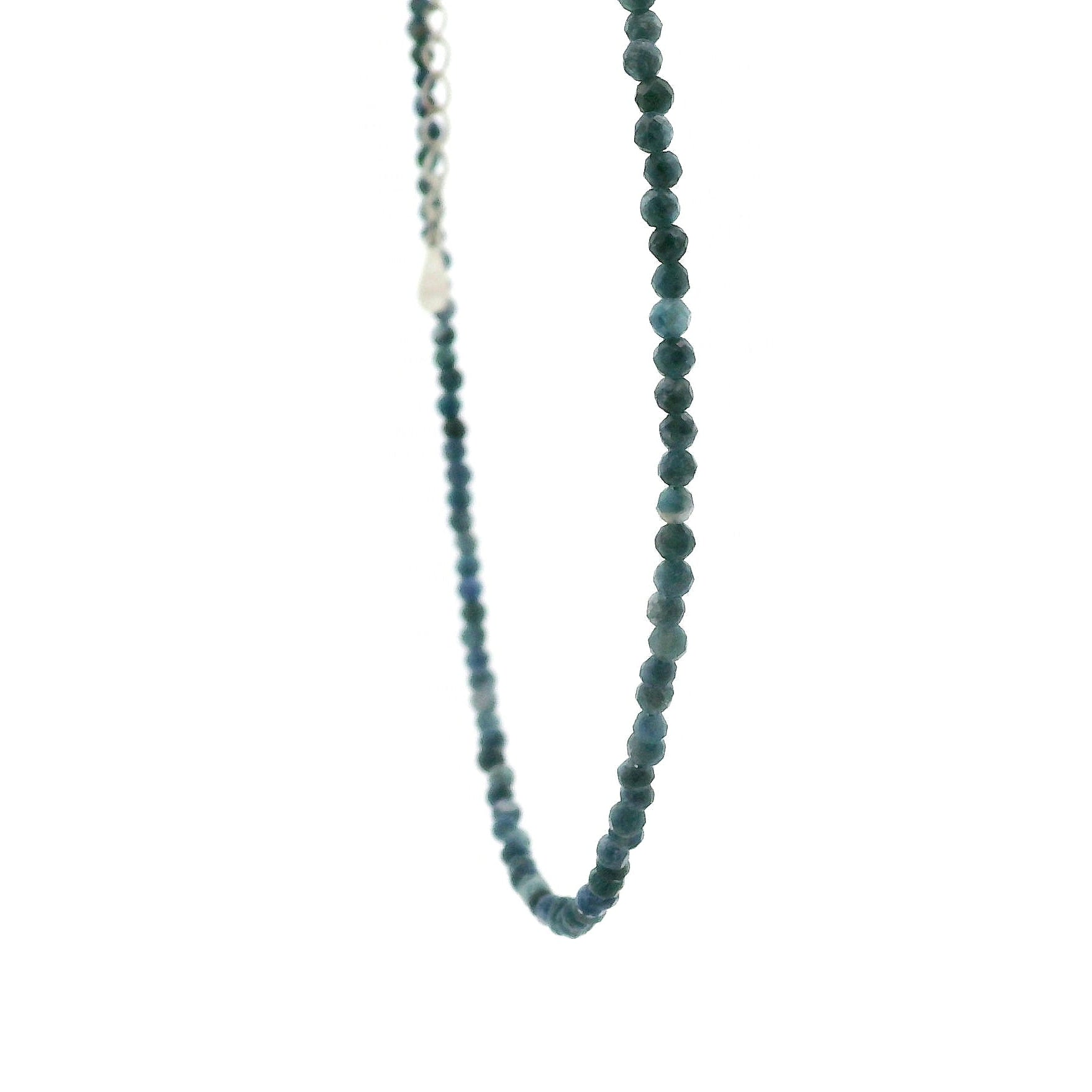 Pietersite (High Quality) Micro Faceted Choker/Layering Necklace 925 Silver for Clear Thoughts & Enlightenment