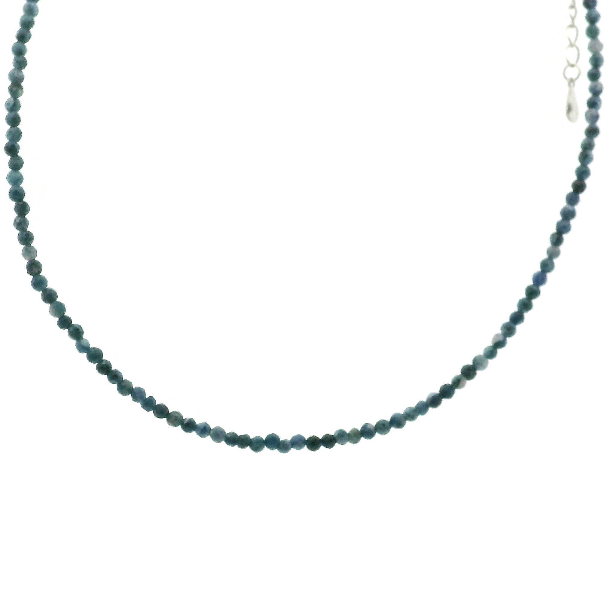 Pietersite (High Quality) Micro Faceted Choker/Layering Necklace 925 Silver for Clear Thoughts & Enlightenment