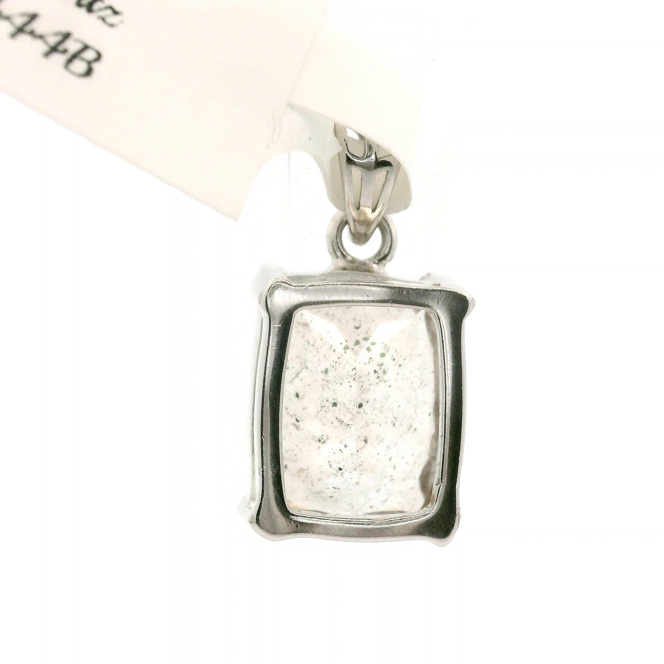 Pink Fire Covellite in Quartz .925 Silver Pendant for Manifestation and Abundance