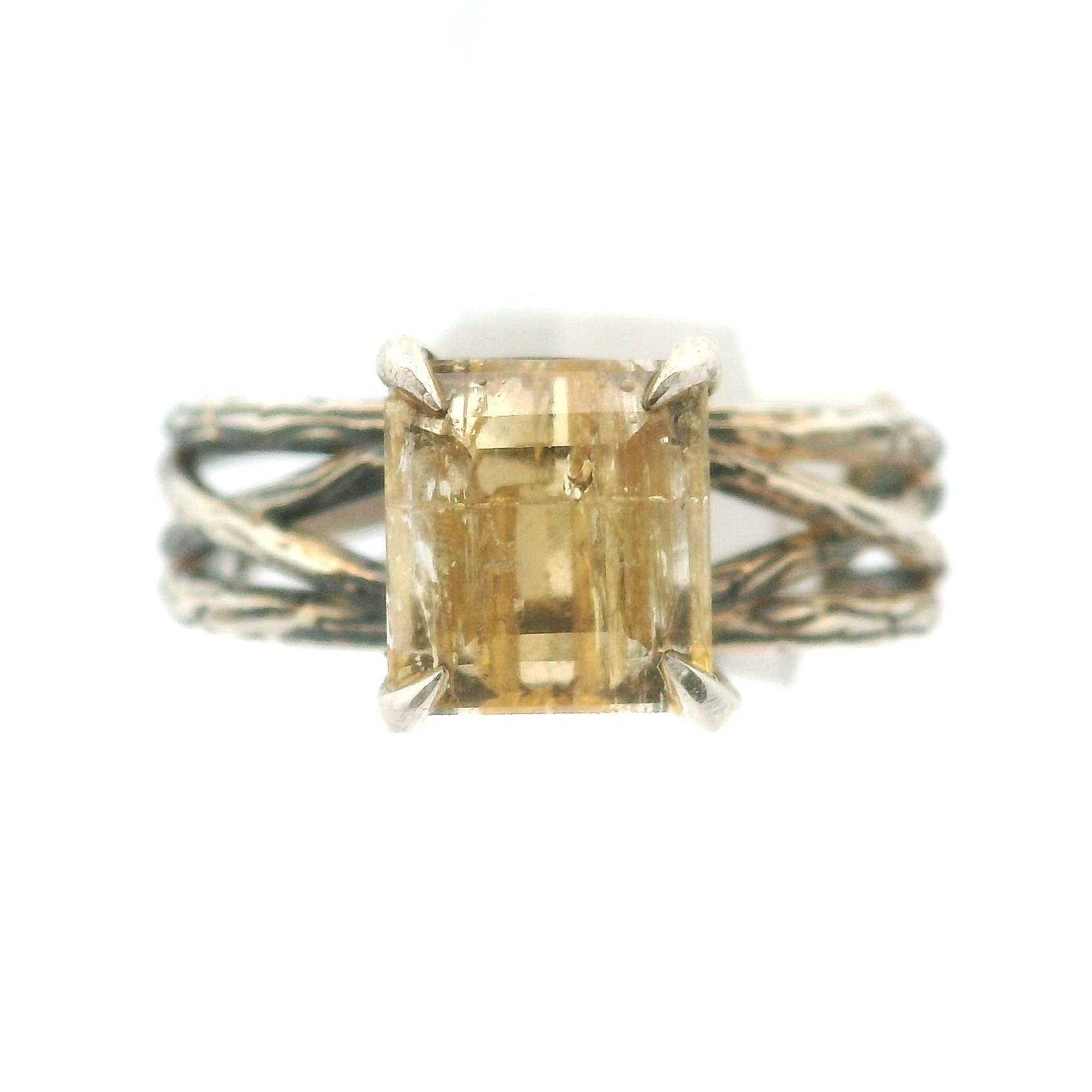 Imperial Topaz Bad Witch Cuff Ring .925 Silver for Taking Action with Purpose