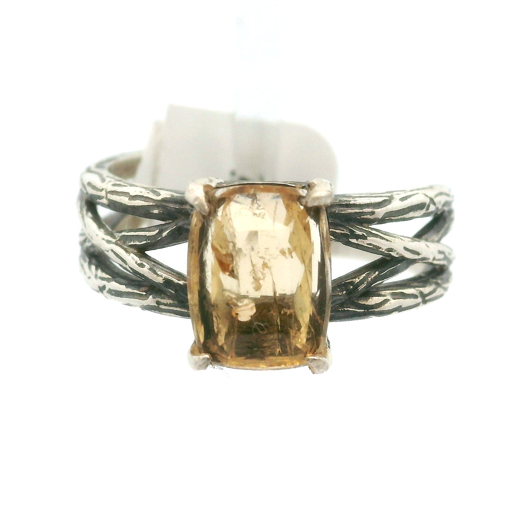 Imperial Topaz Bad Witch Cuff Ring .925 Silver for Taking Action with Purpose