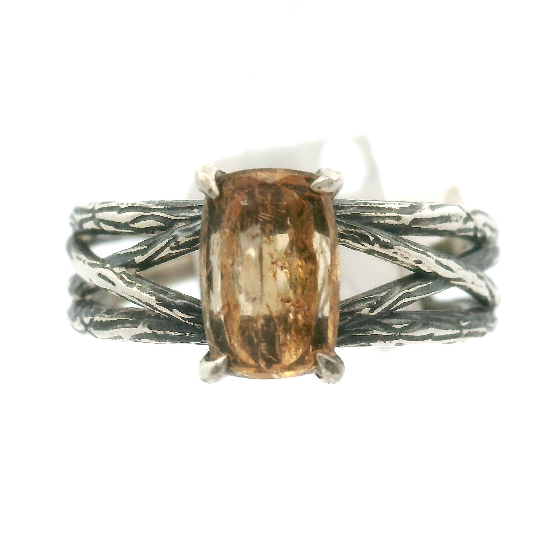 Imperial Topaz Bad Witch Cuff Ring .925 Silver for Taking Action with Purpose