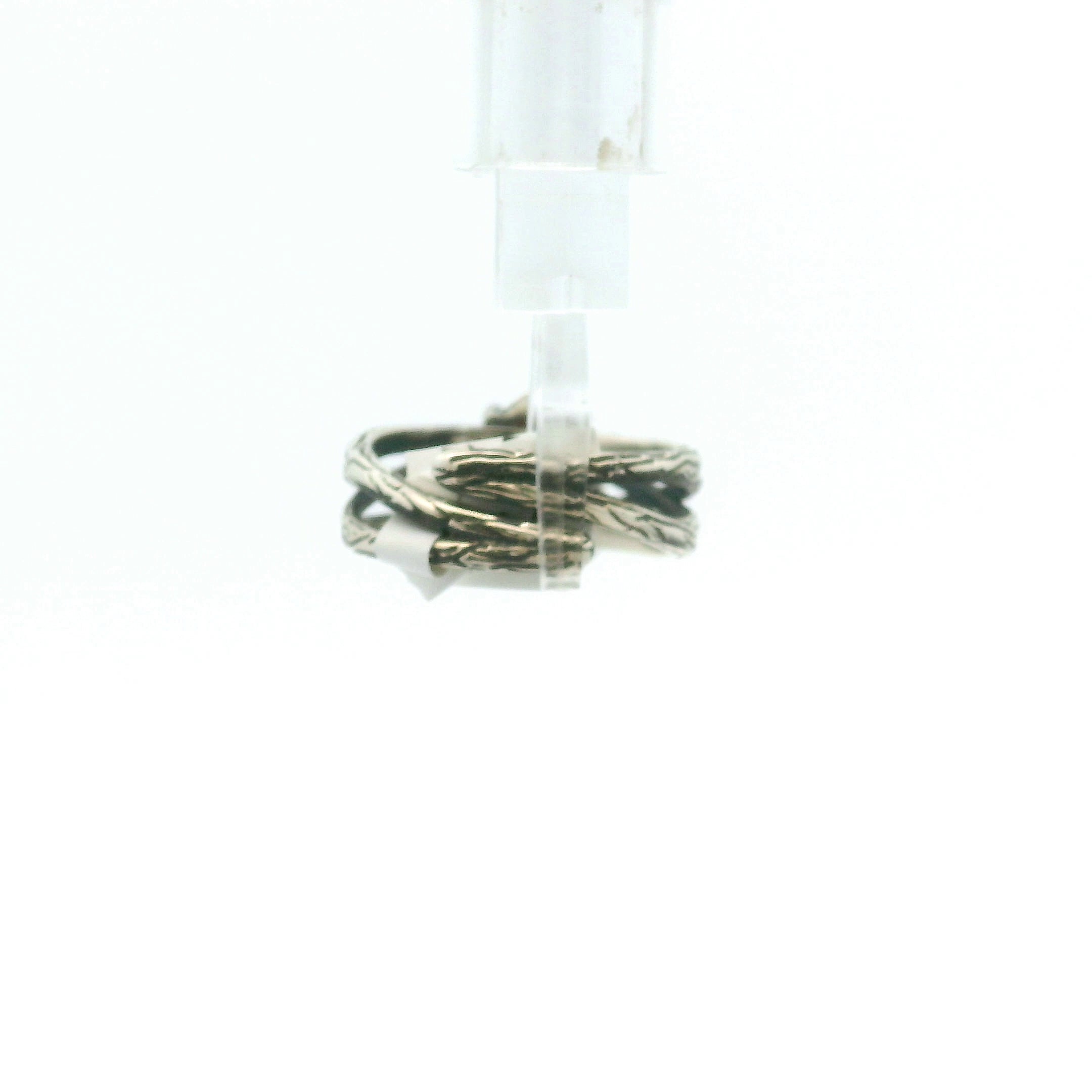 Iolite Bad Witch Cuff Ring .925 Silver for Meditation and Positive Mindset