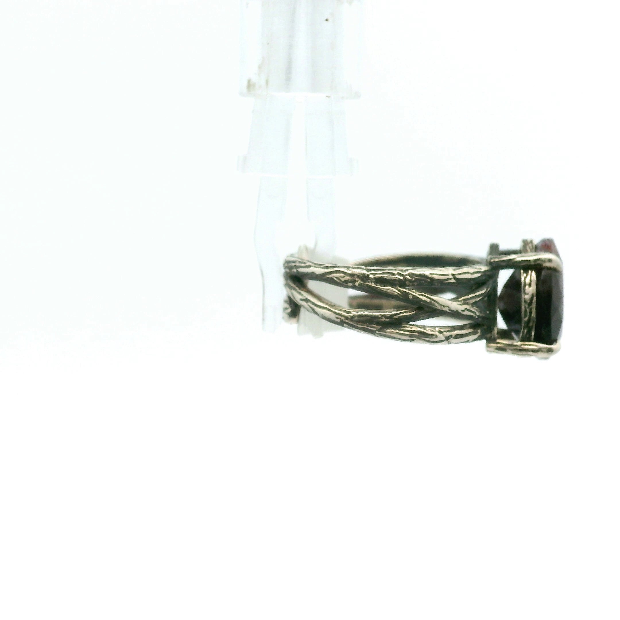 Iolite Bad Witch Cuff Ring .925 Silver for Meditation and Positive Mindset