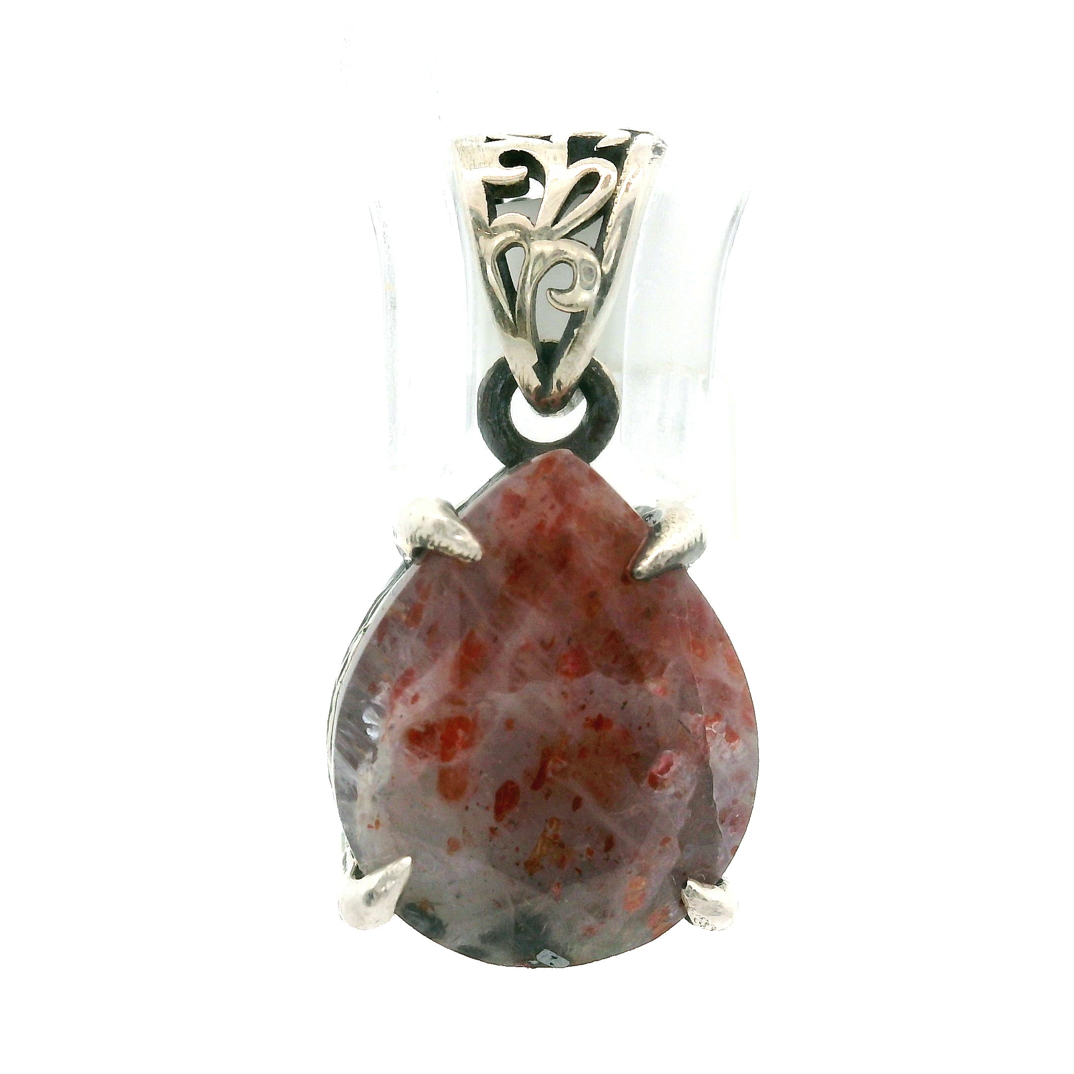 Iolite Bad Witch Pendant .925 Silver for Meditation and Positive Mindset