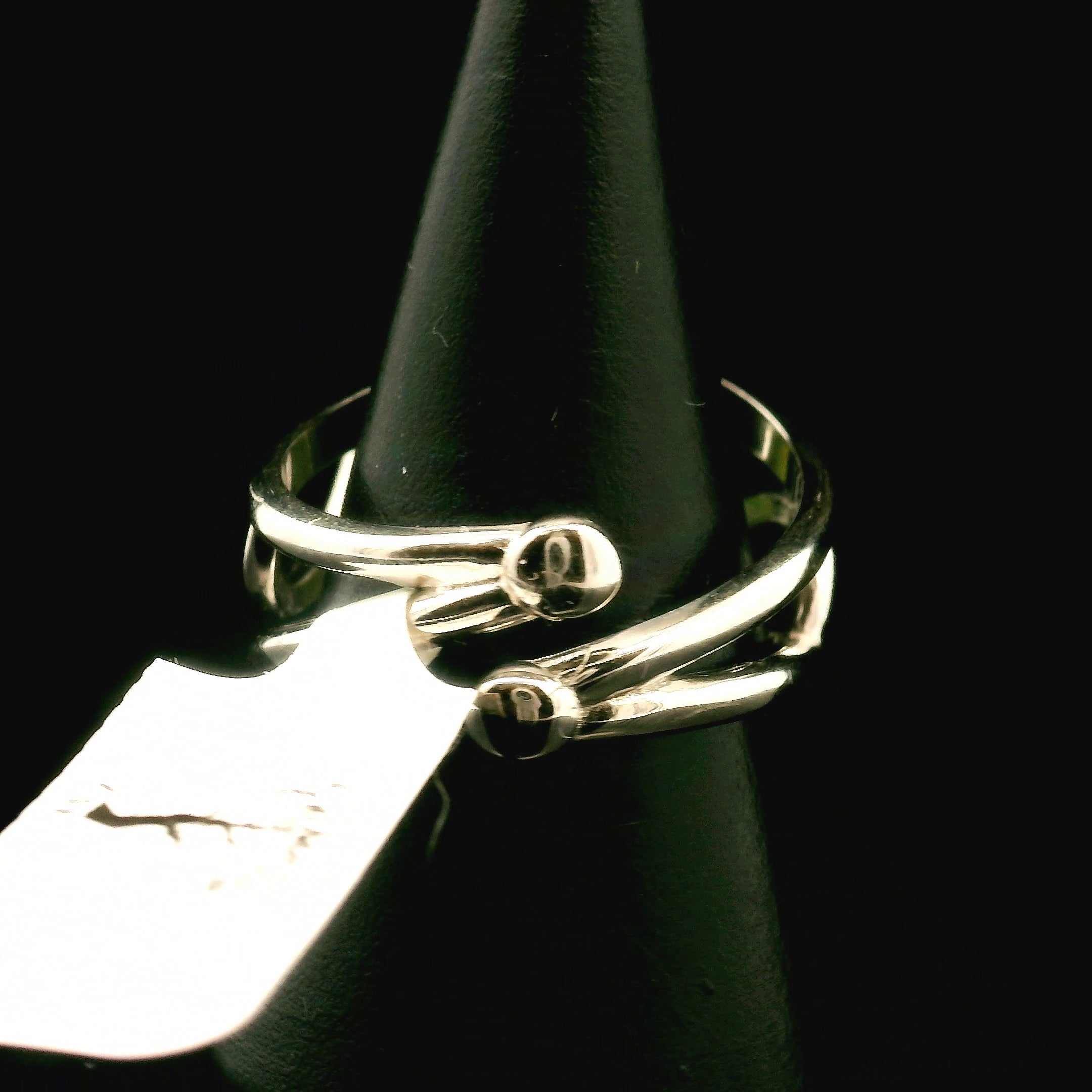 Californite Vesuvianite Cuff Ring .925 Silver for Courage, Growth and Change