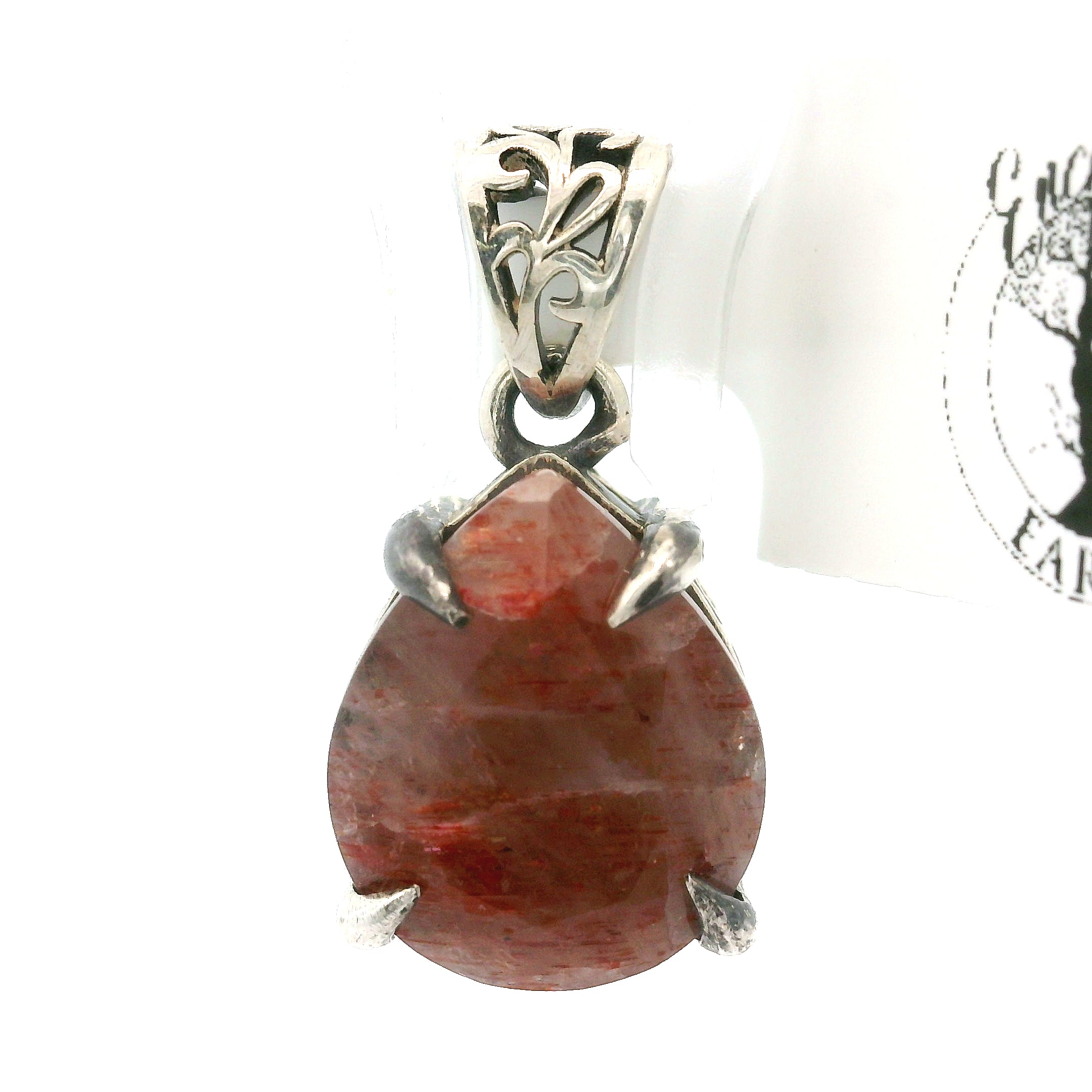 Iolite Bad Witch Pendant .925 Silver for Meditation and Positive Mindset