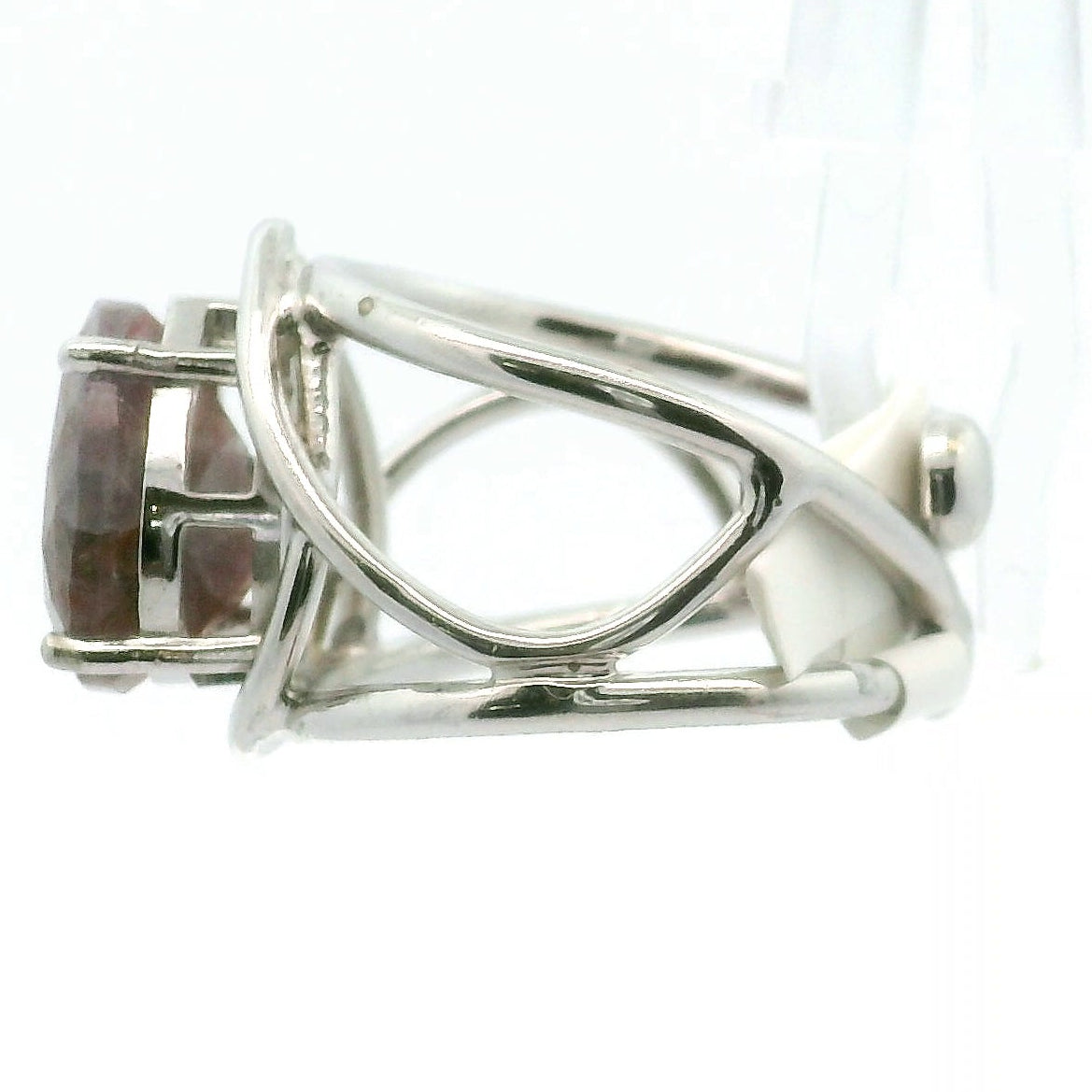 Iolite Cuff Ring .925 Silver for Meditation and Positive Mindset