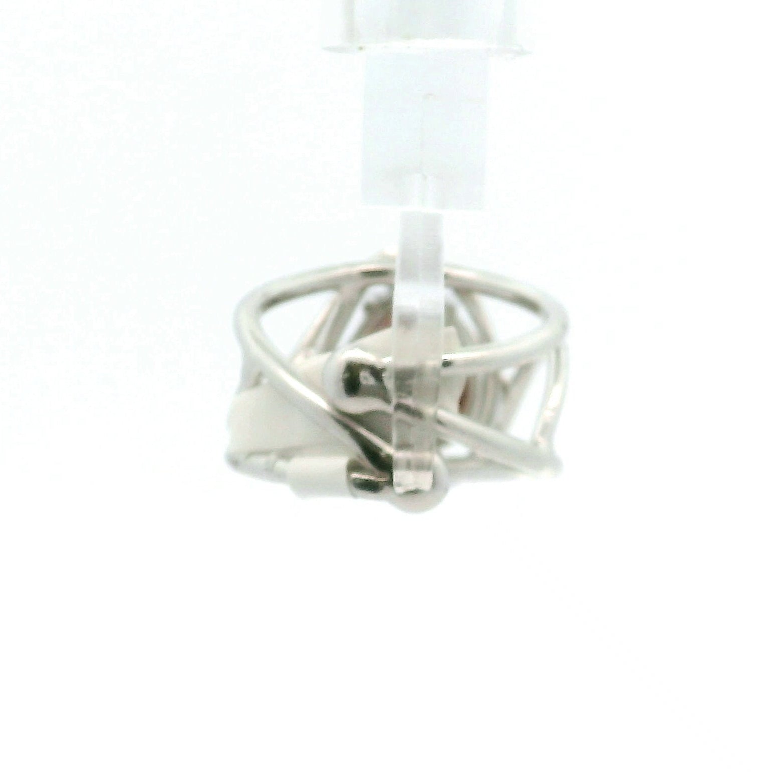 Iolite Cuff Ring .925 Silver for Meditation and Positive Mindset