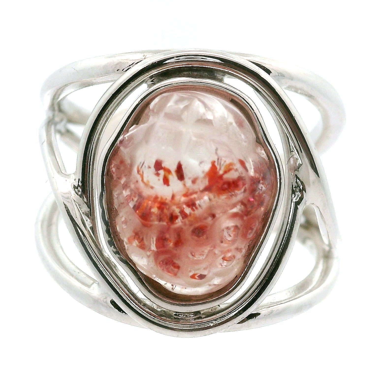 Super 7 Money Toad Cuff Ring .925 Silver (High Quality) for Awakening your Gifts and Creating your Dream Life