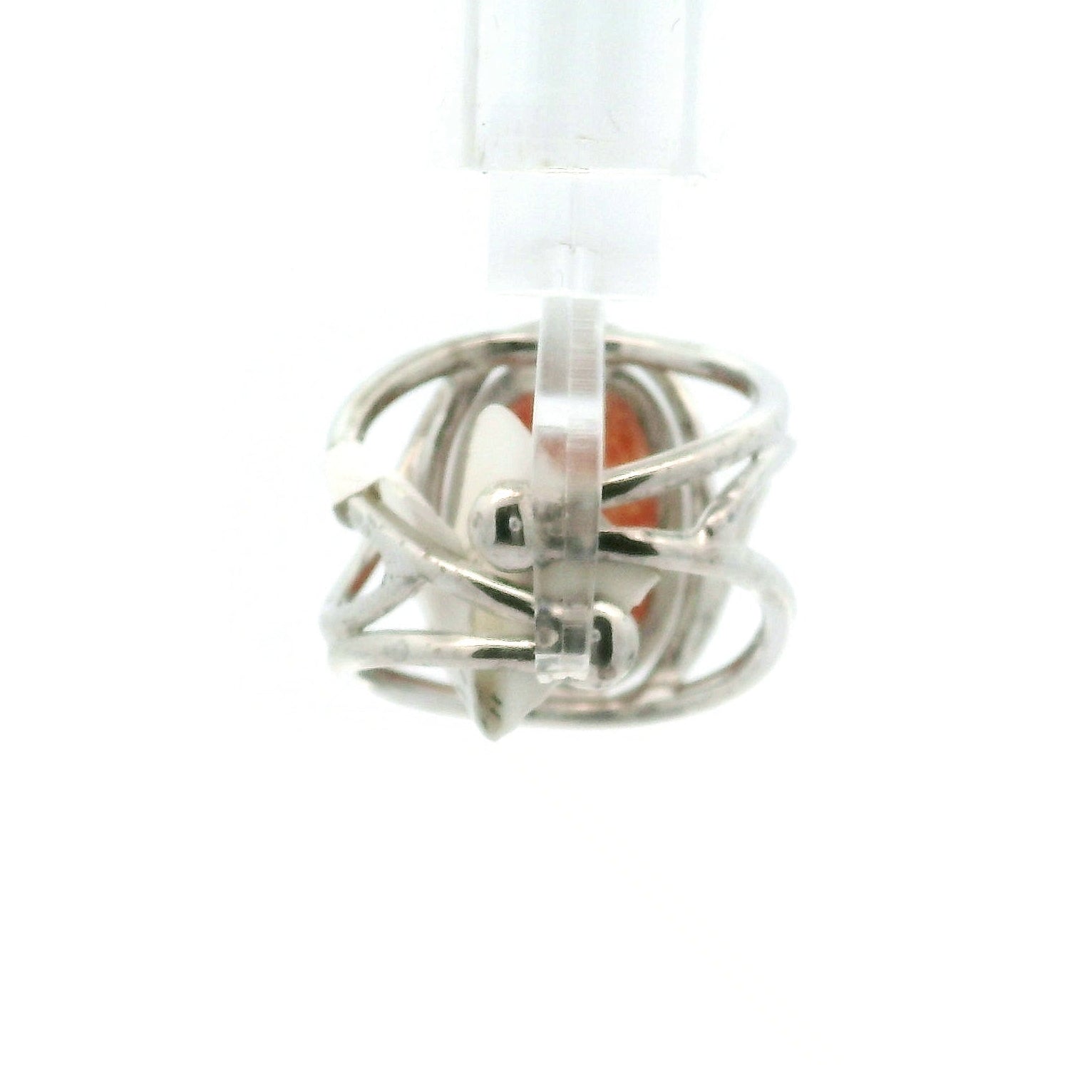 Sunstone Pixchu Cuff Ring .925 Silver for Joy and Vitality