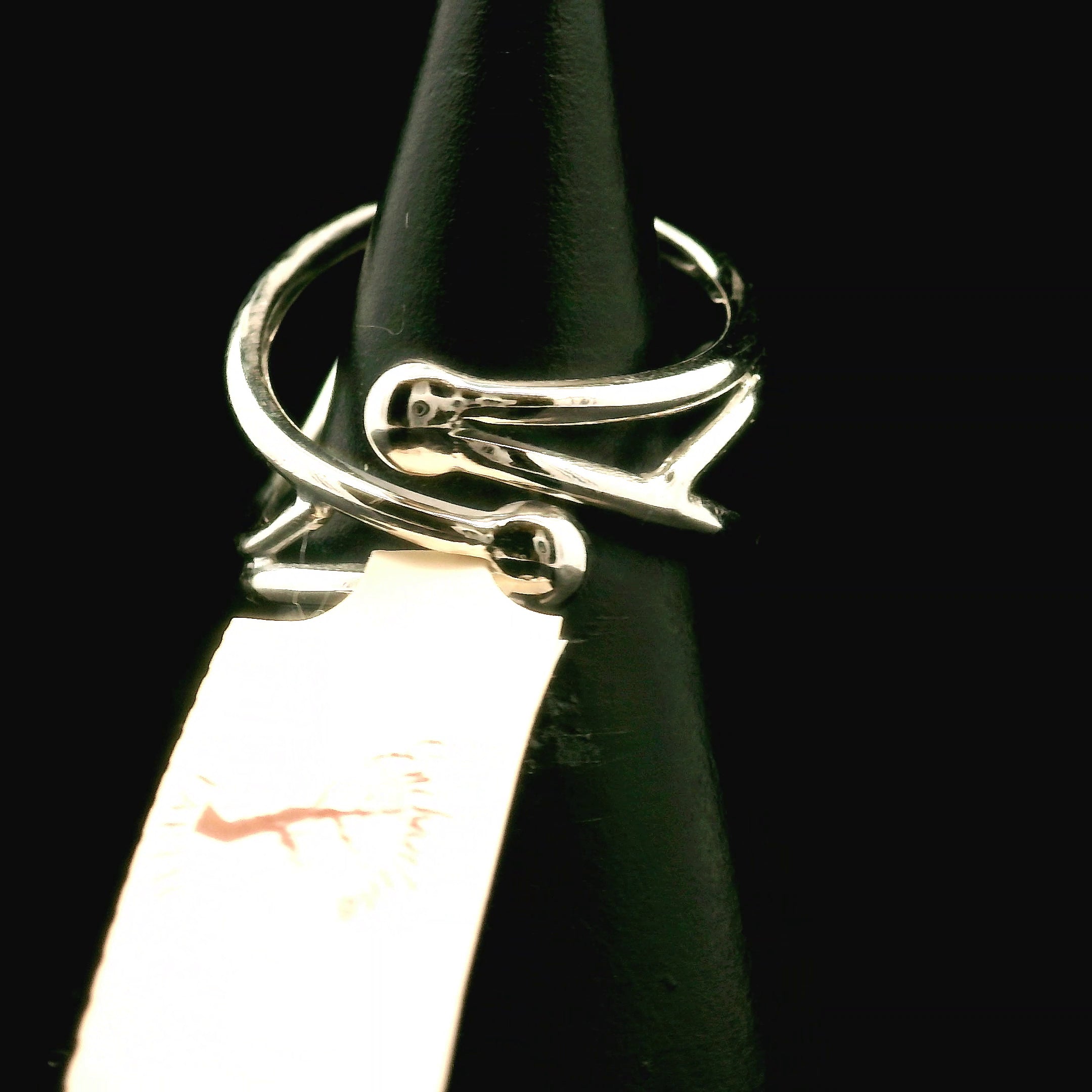 Chrome Diopside Double Cuff Ring .925 Silver for Compassion, Emotional Healing and Global Healing