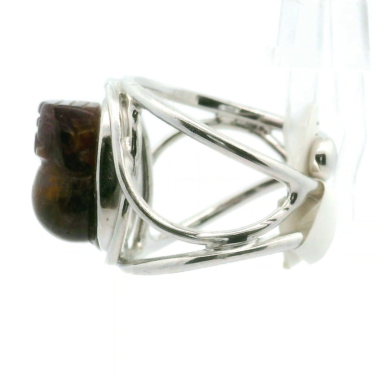 Super 7 Pixchu Cuff Ring .925 Sterling Silver for Creating your Dream Life