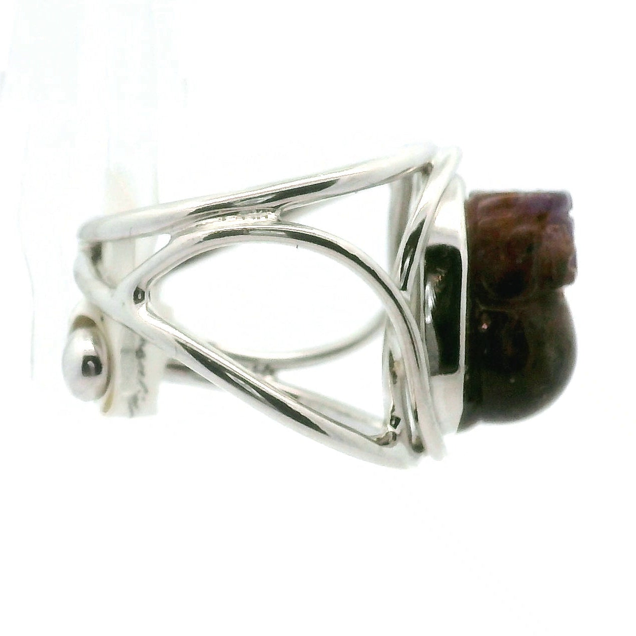 Super 7 Pixchu Cuff Ring .925 Sterling Silver for Creating your Dream Life
