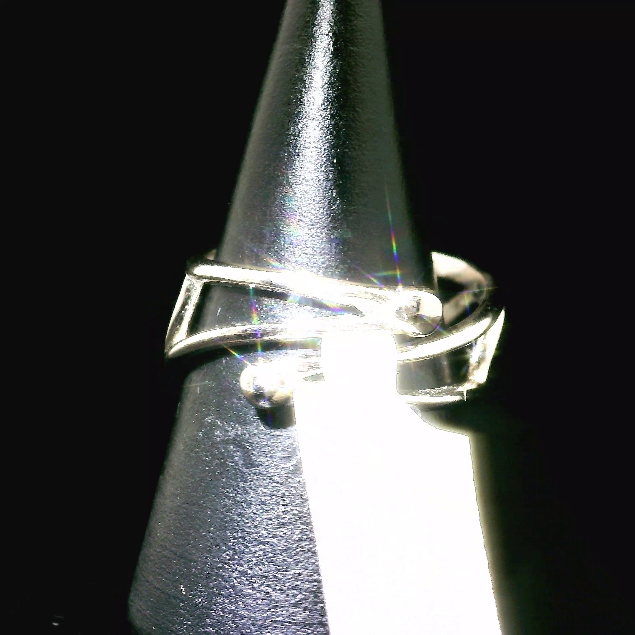 Chrome Diopside Triple Cuff Ring .925 Silver for Compassion, Emotional Healing and Global Healing