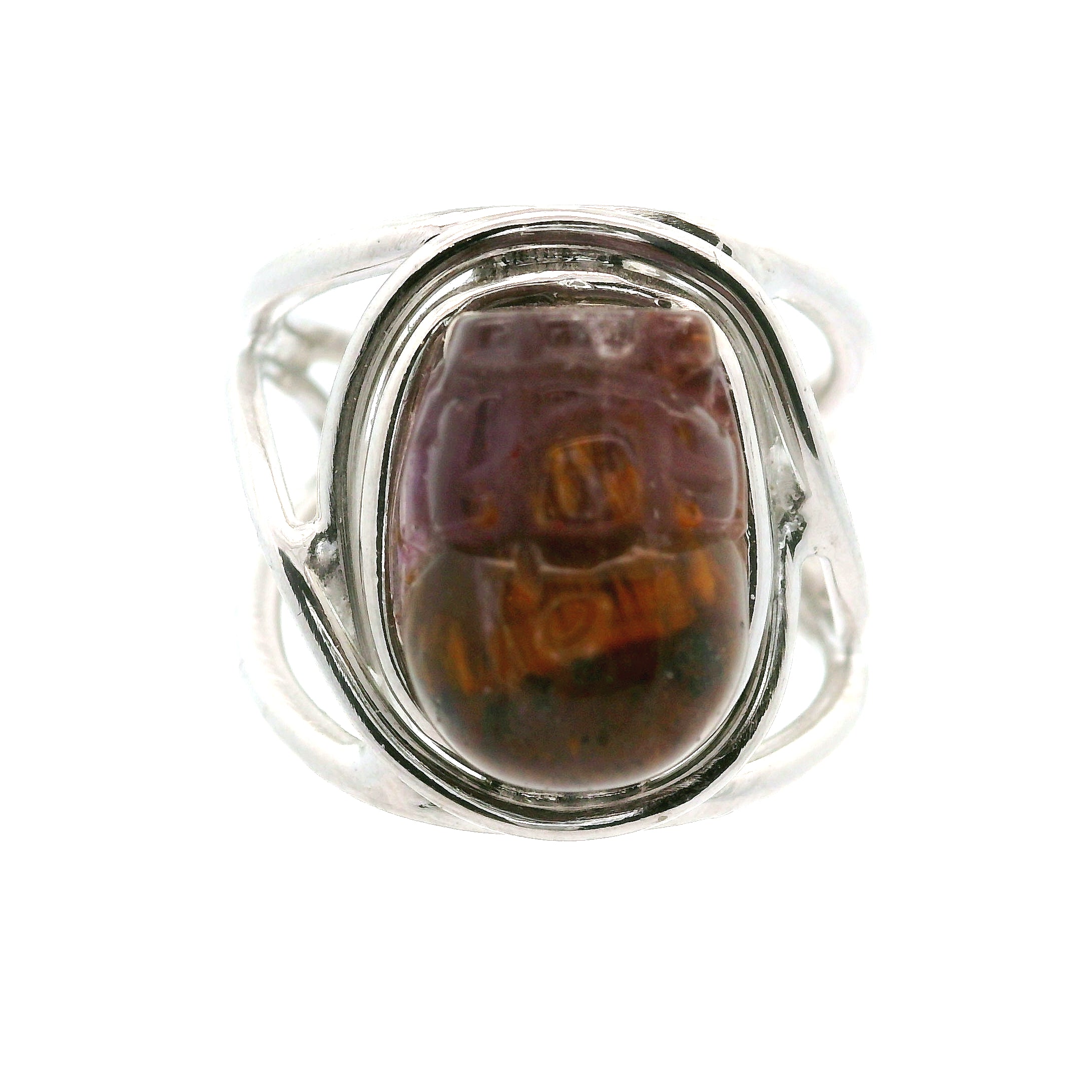 Super 7 Pixchu Cuff Ring .925 Sterling Silver for Creating your Dream Life