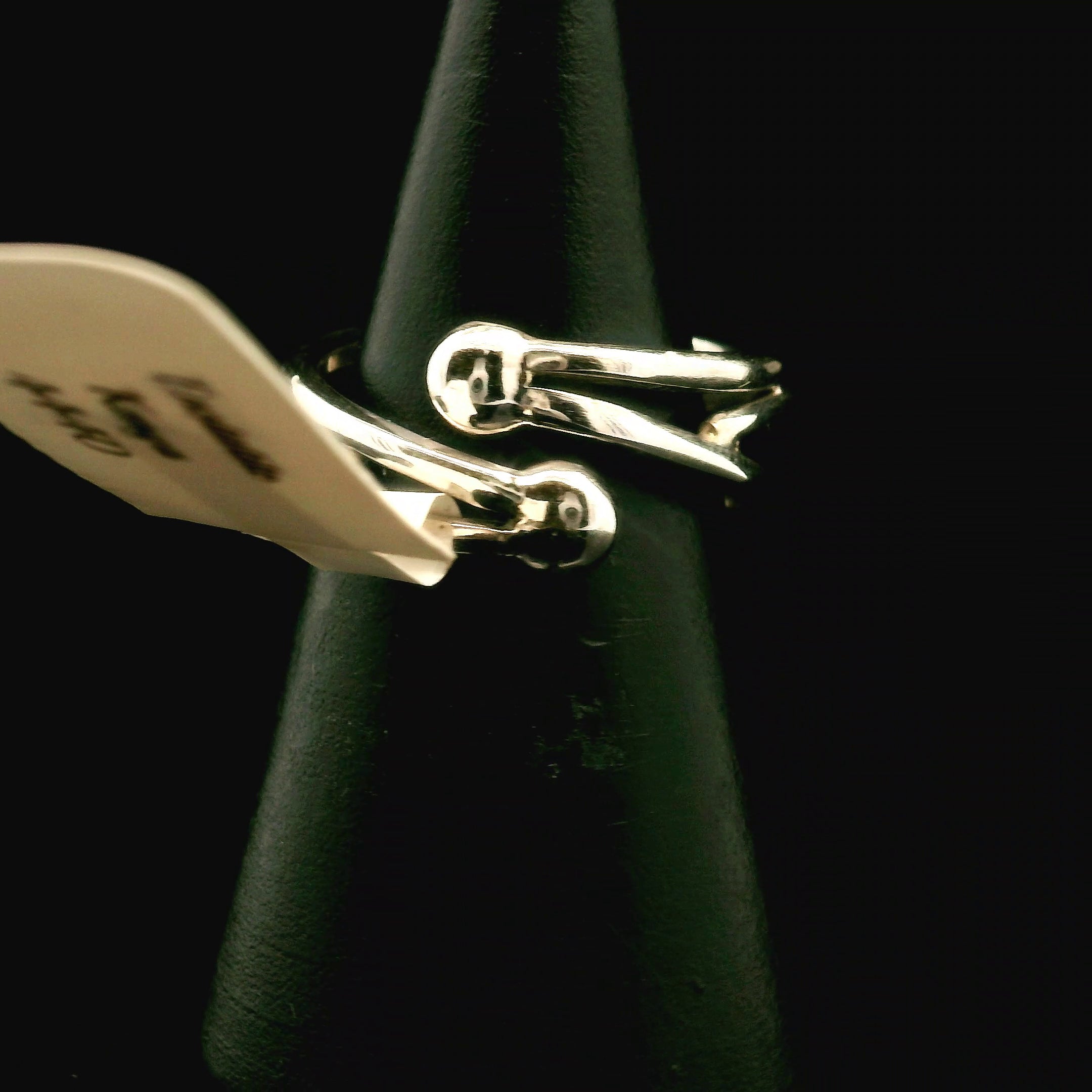 Enstatite Midi Cuff Ring .925 Silver for Grounding, Higher Awareness, Stamina & Protection