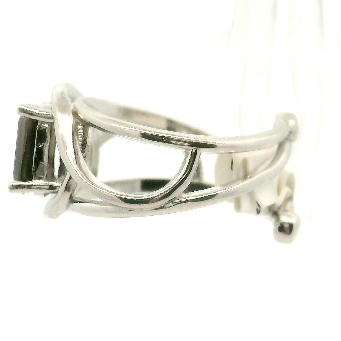 Brown Color Shift Tourmaline Midi Cuff Ring .925 Silver for Transformation