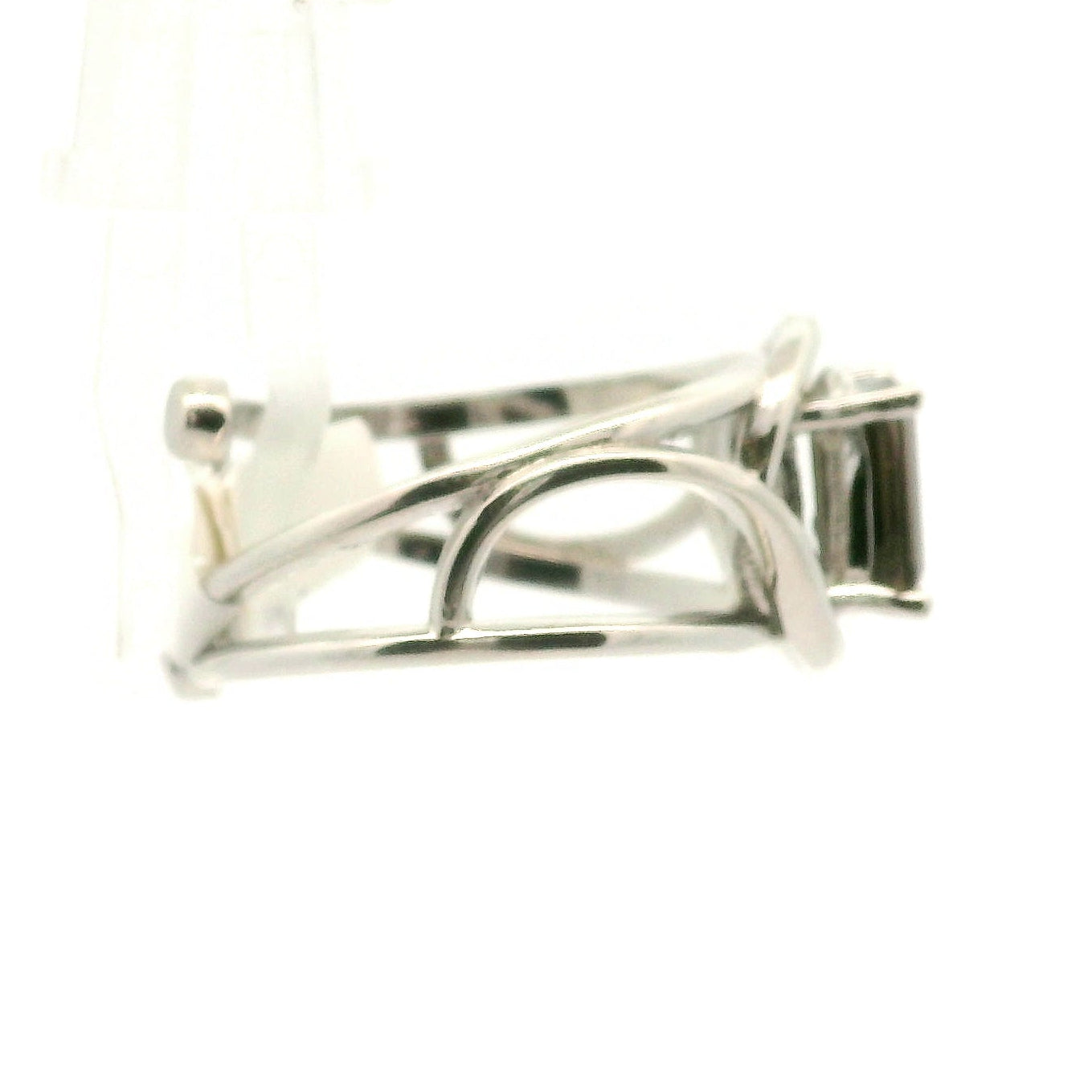 Brown Color Shift Tourmaline Midi Cuff Ring .925 Silver for Transformation