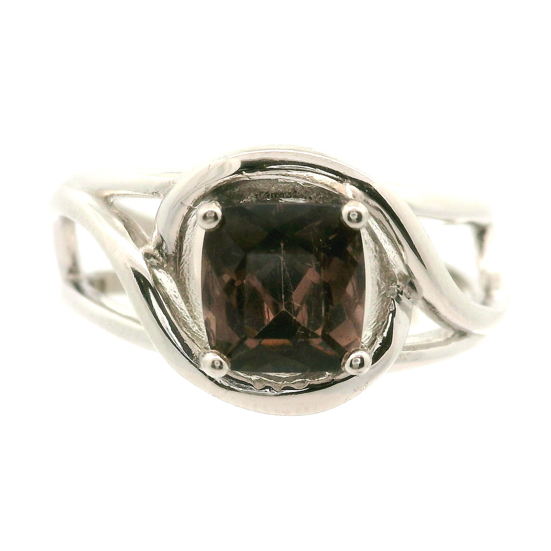 Brown Color Shift Tourmaline Midi Cuff Ring .925 Silver for Transformation