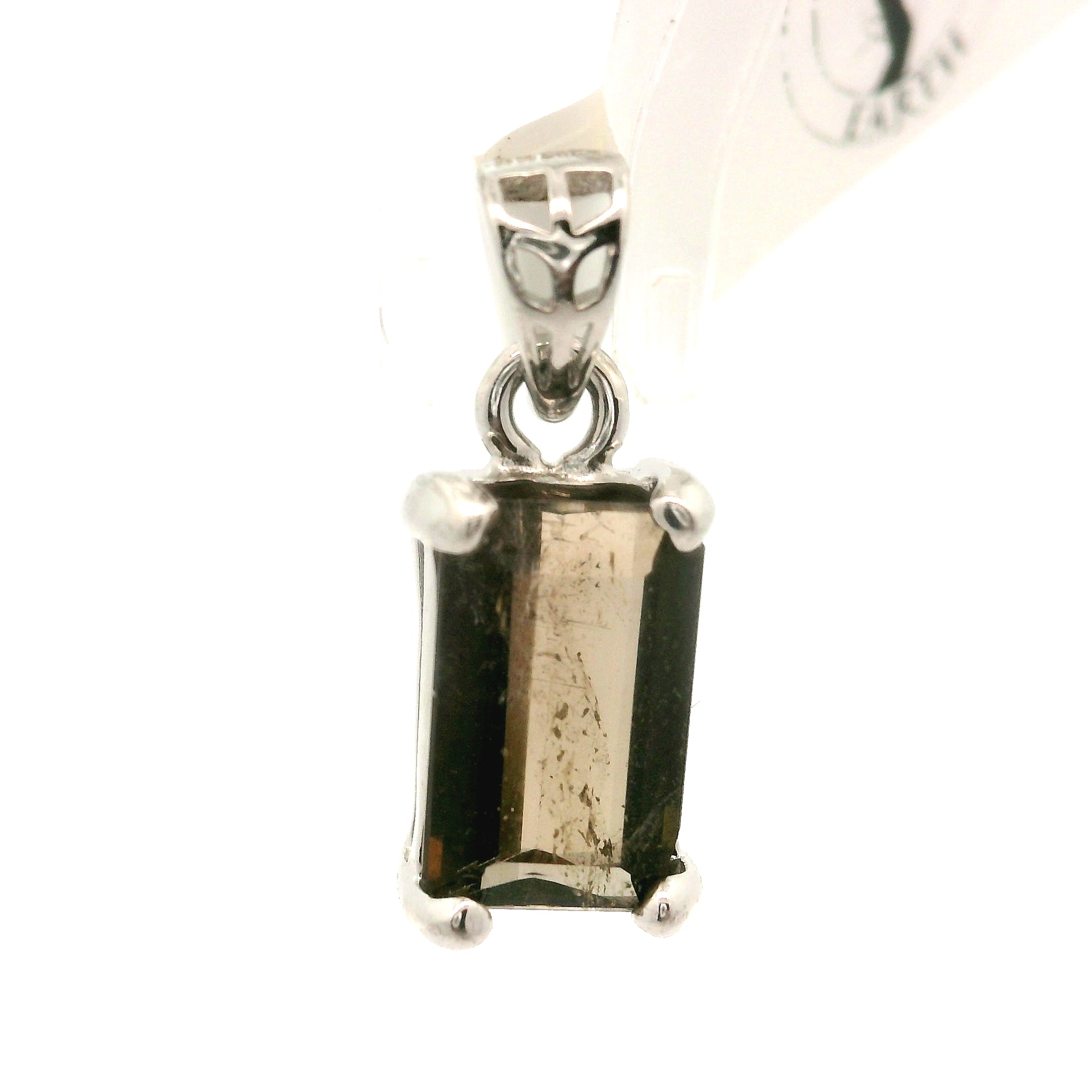Brown Color Shift Tourmaline Pendant .925 Silver for Transformation