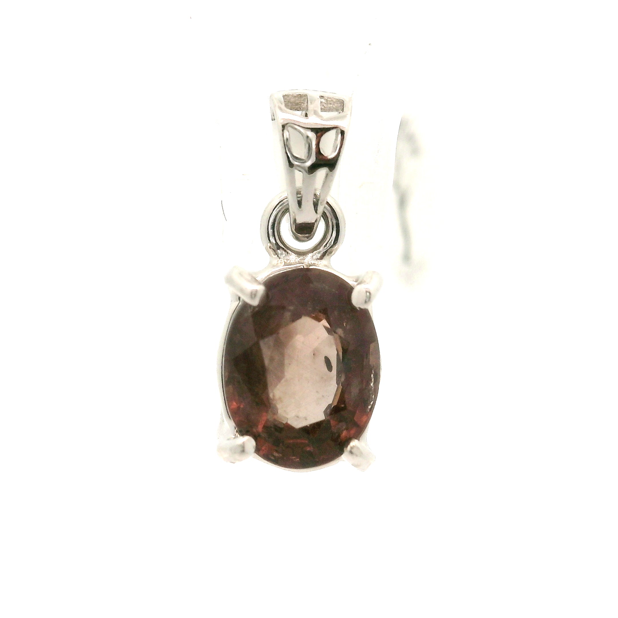 Brown Color Shift Tourmaline Pendant .925 Silver for Transformation