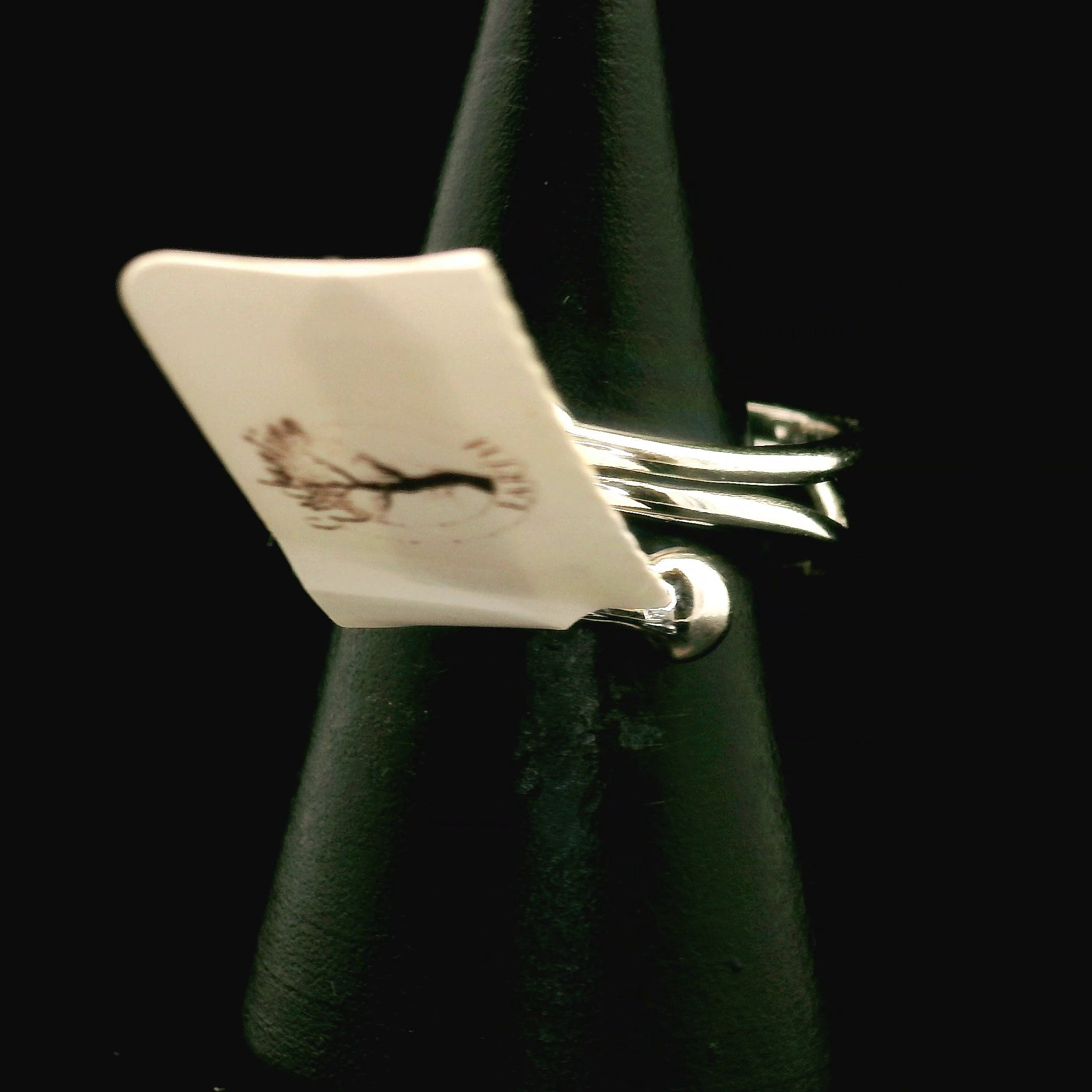 Chrome Diopside Midi Cuff Ring .925 Silver for Heart Healing, Compassion and Forgiveness