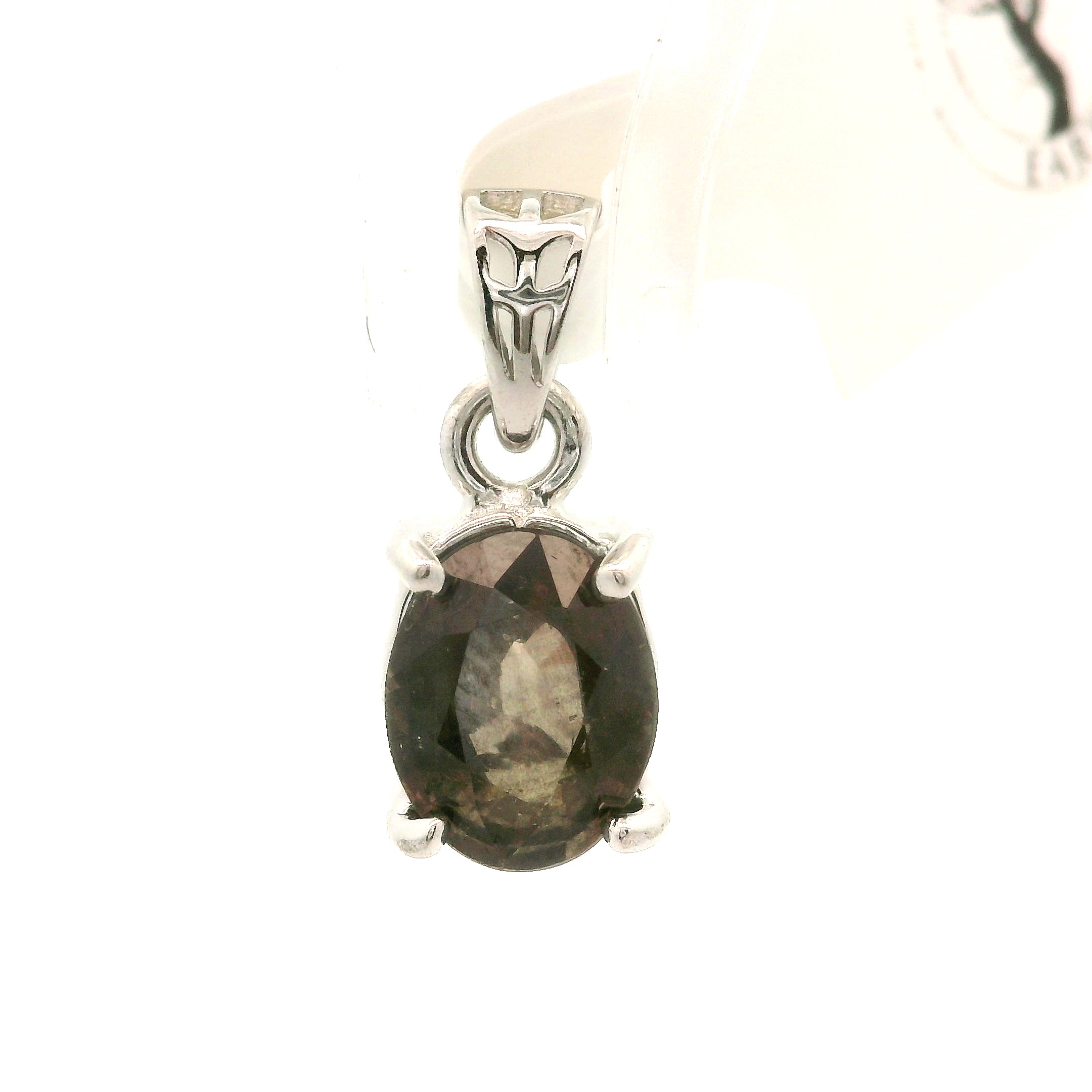 Brown Color Shift Tourmaline Pendant .925 Silver for Transformation
