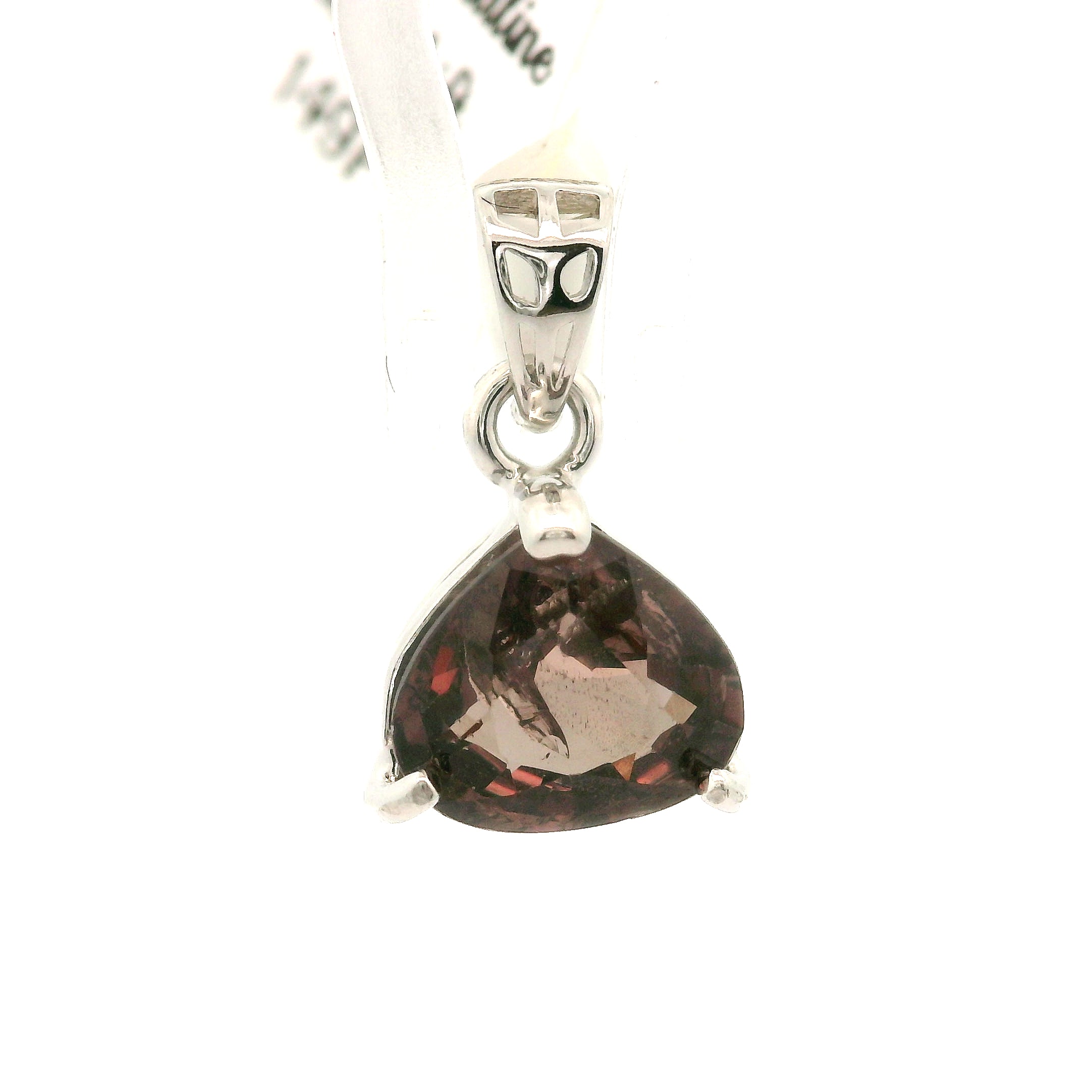 Brown Color Shift Tourmaline Pendant .925 Silver for Transformation