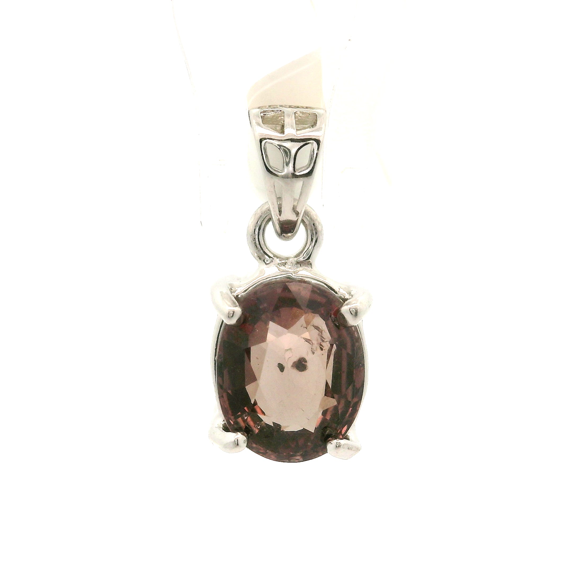 Brown Color Shift Tourmaline Pendant .925 Silver for Transformation