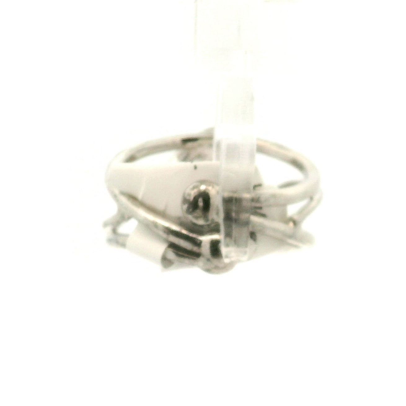 Pink Koi Quartz Cuff Ring .925 Sterling Silver for Spiritual Transformation