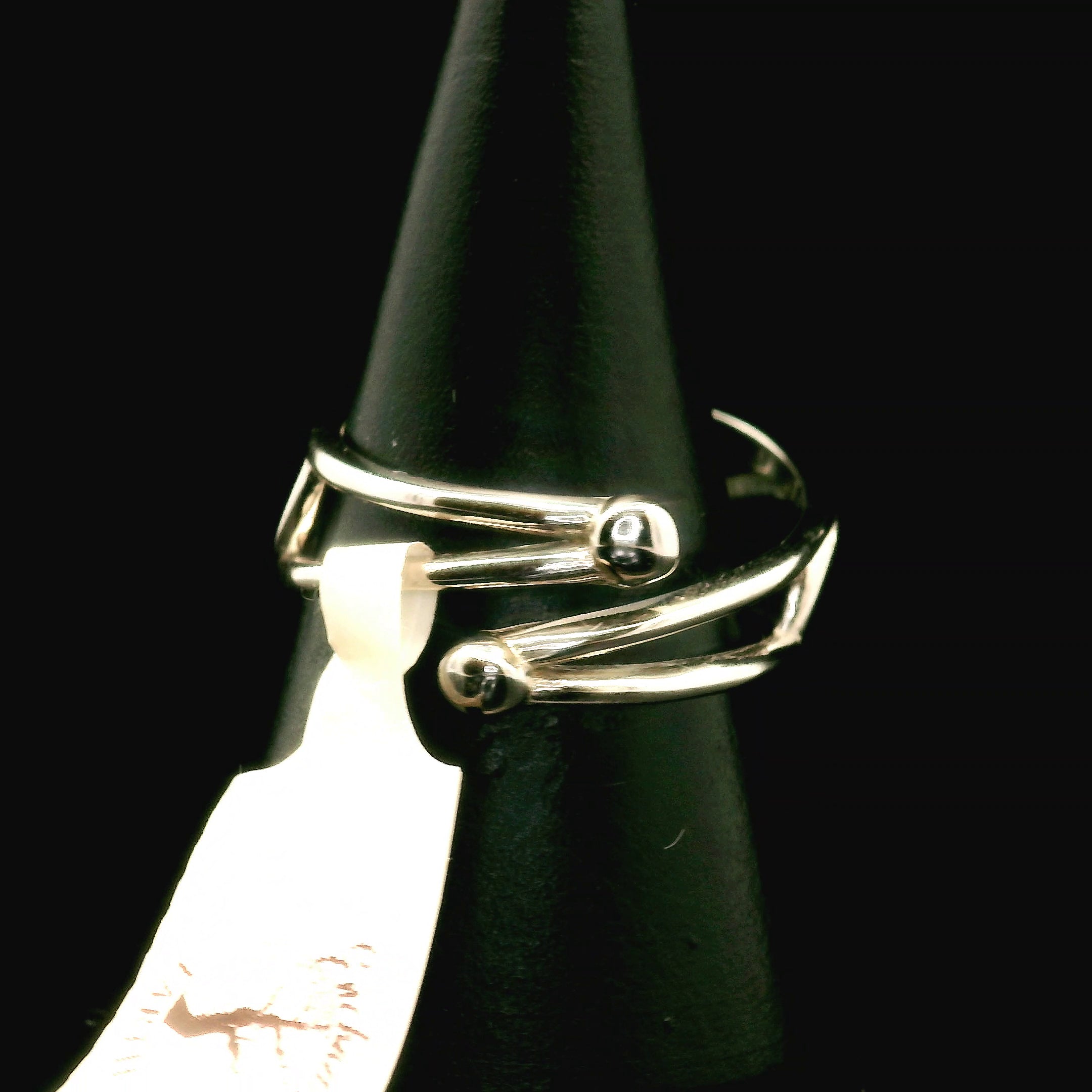 Green Zircon Cuff Ring .925 Silver for Determination, Organization & Transformation