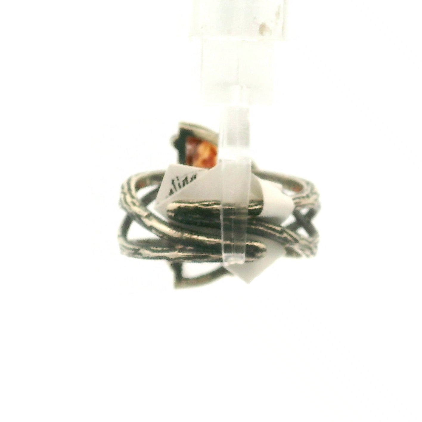Bad Witch Pink Koi Quartz Cuff Ring .925 Sterling Silver for Spiritual Transformation
