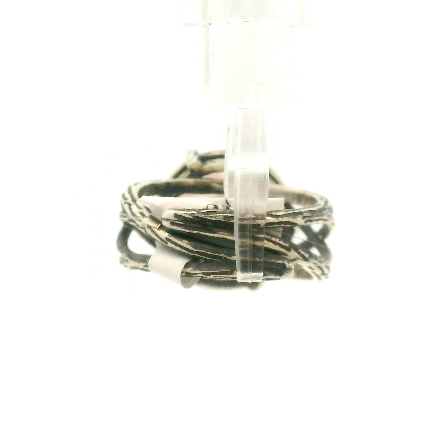 Bad Witch Copper Rutile Cuff Ring .925 Silver for Accelerating Intentions and Manifesting