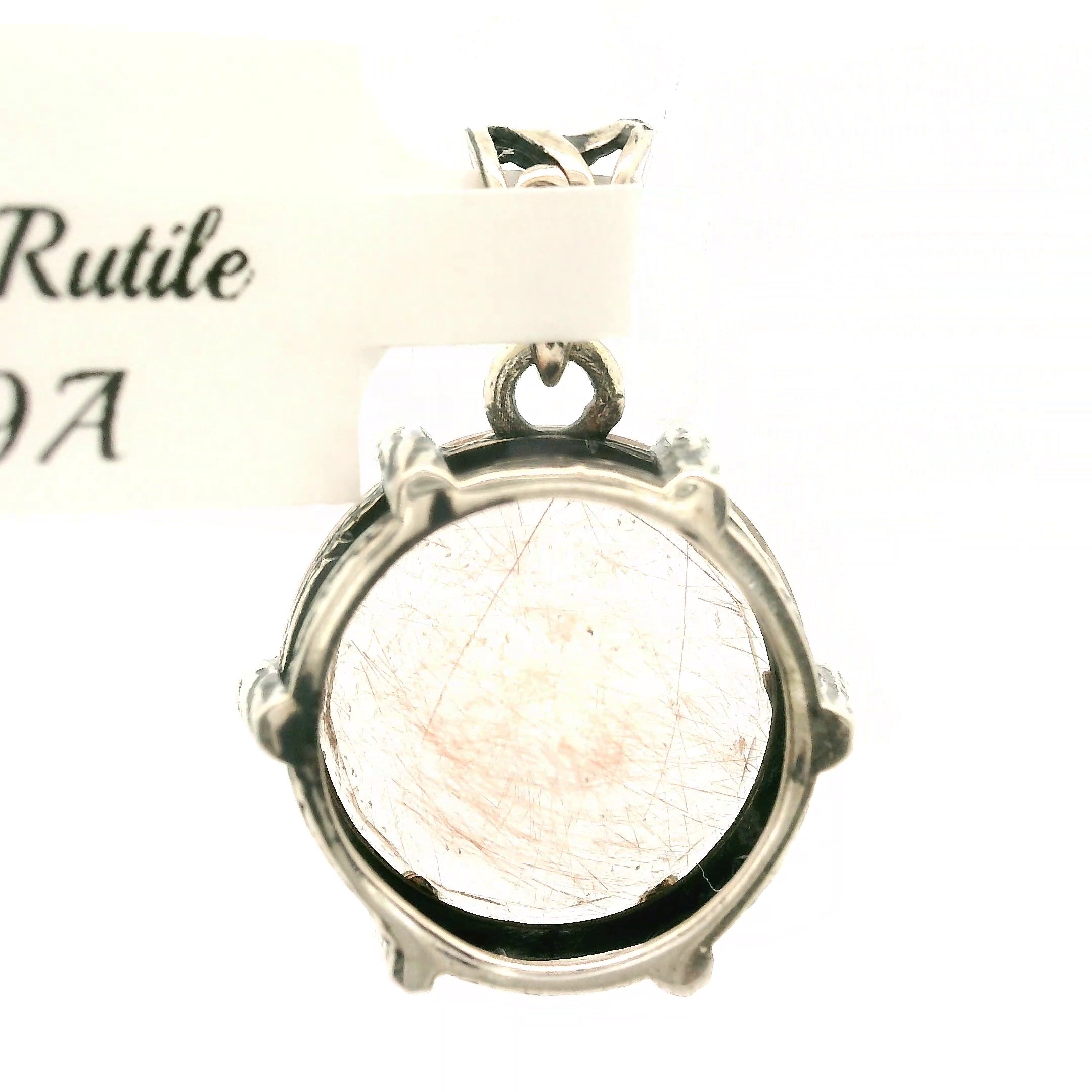 Bad Witch Copper Rutile Pendant .925 Silver for Accelerating Intentions and Manifesting