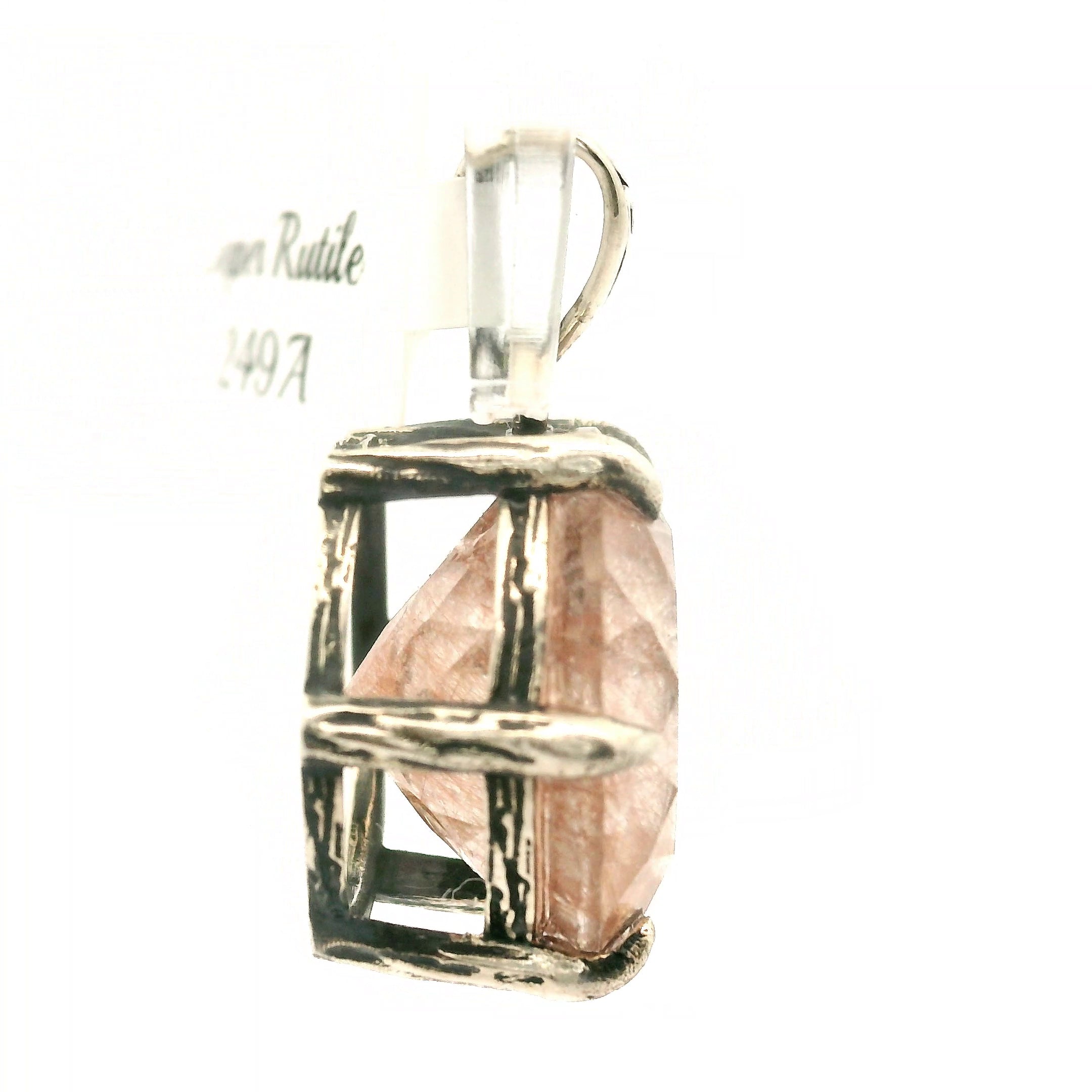 Bad Witch Copper Rutile Pendant .925 Silver for Accelerating Intentions and Manifesting
